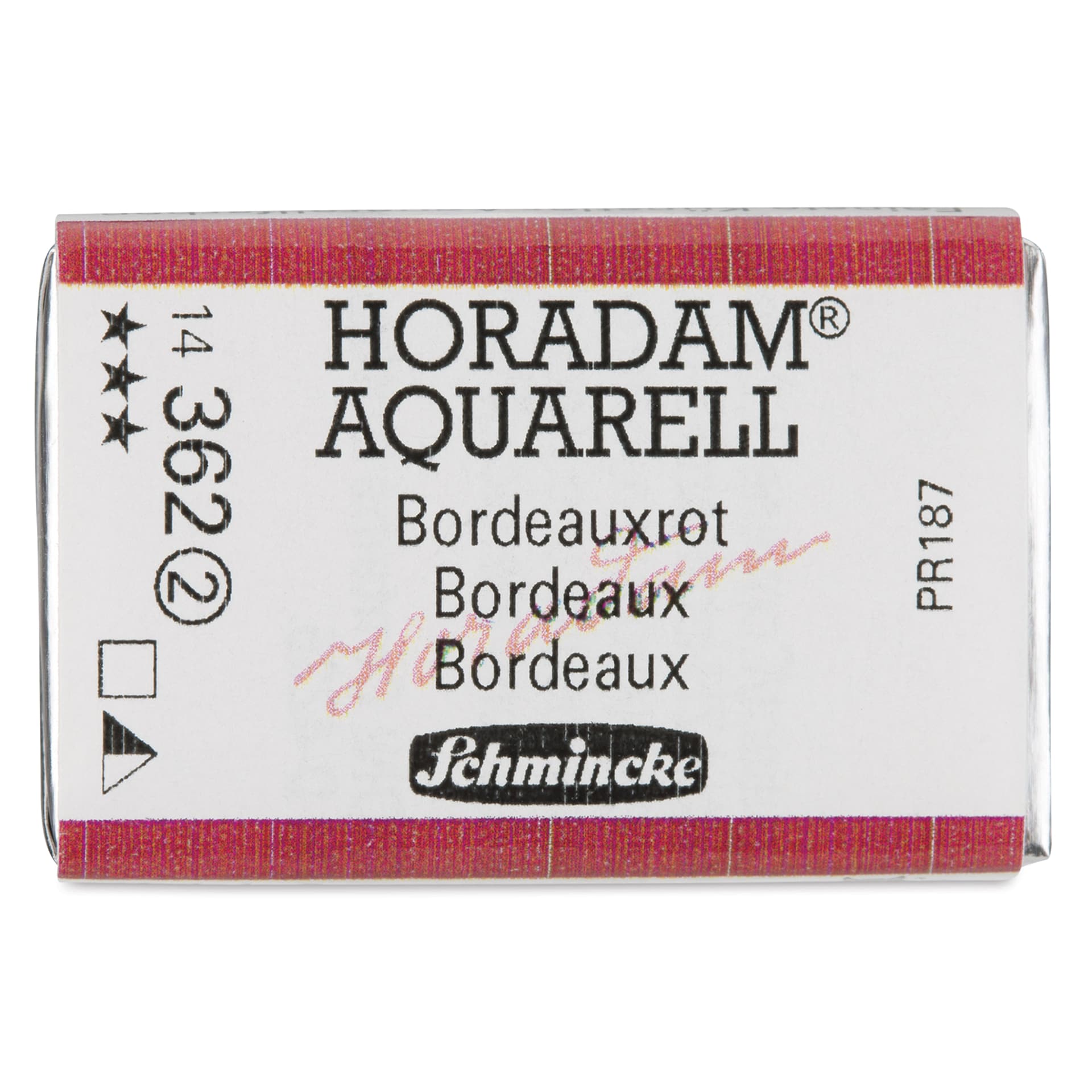 Schmincke Horadam Aquarell Watercolor - Bordeaux, Full Pan