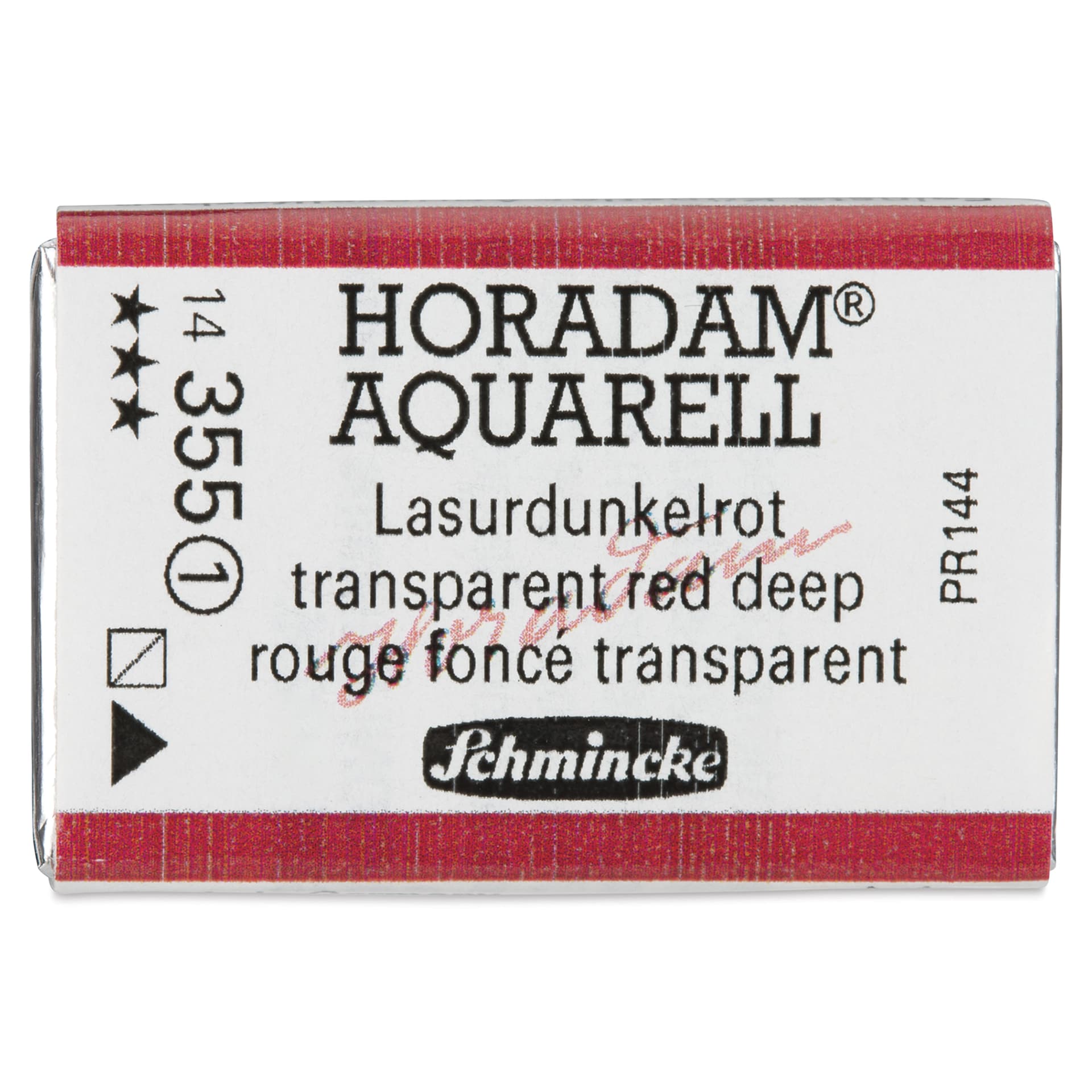 Schmincke Horadam Aquarell Watercolor - Transparent Red Deep, Full Pan
