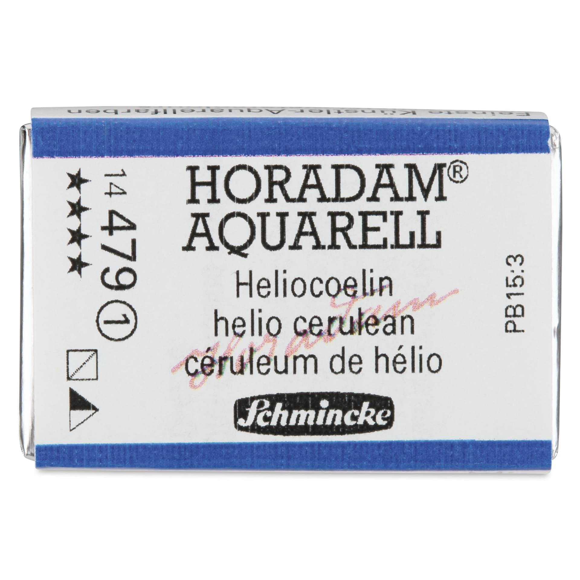 Schmincke Horadam Aquarell Watercolor - Helio Cerulean, Full Pan