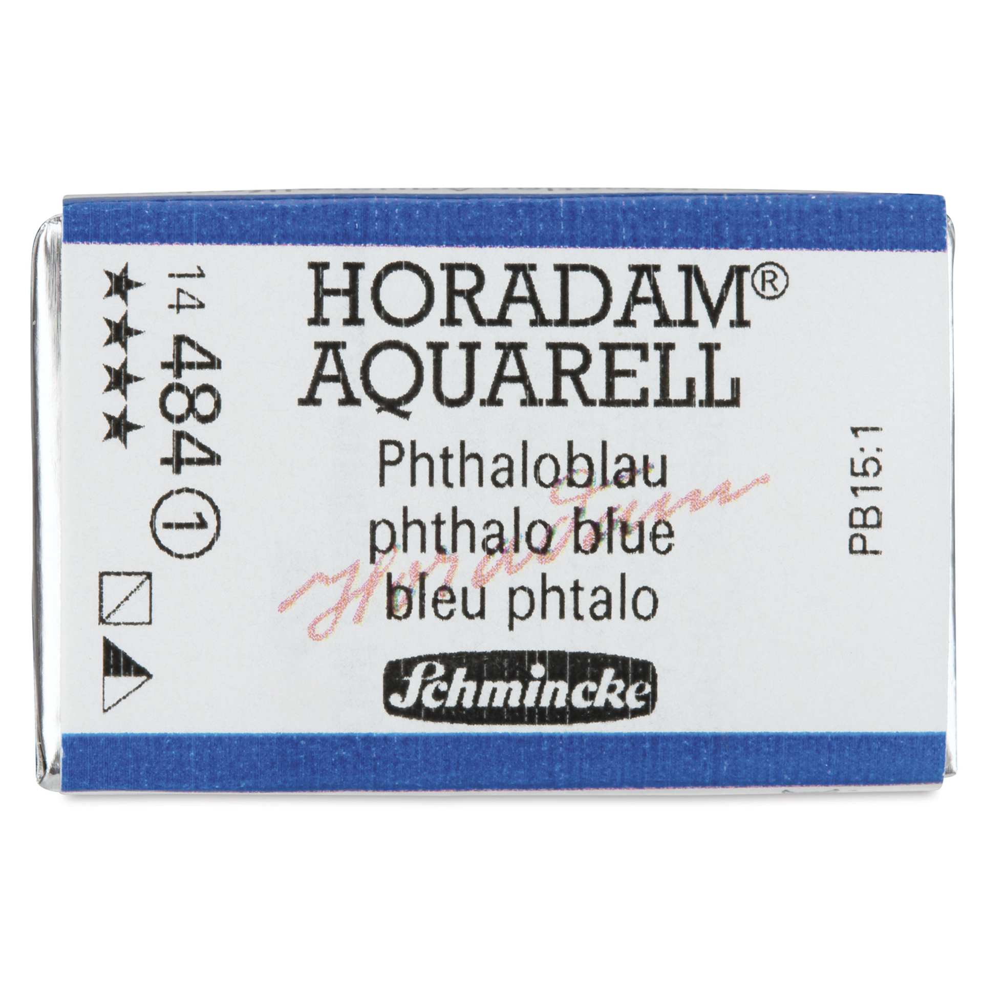 Schmincke Horadam Aquarell Watercolor - Phthalo Blue, Full Pan
