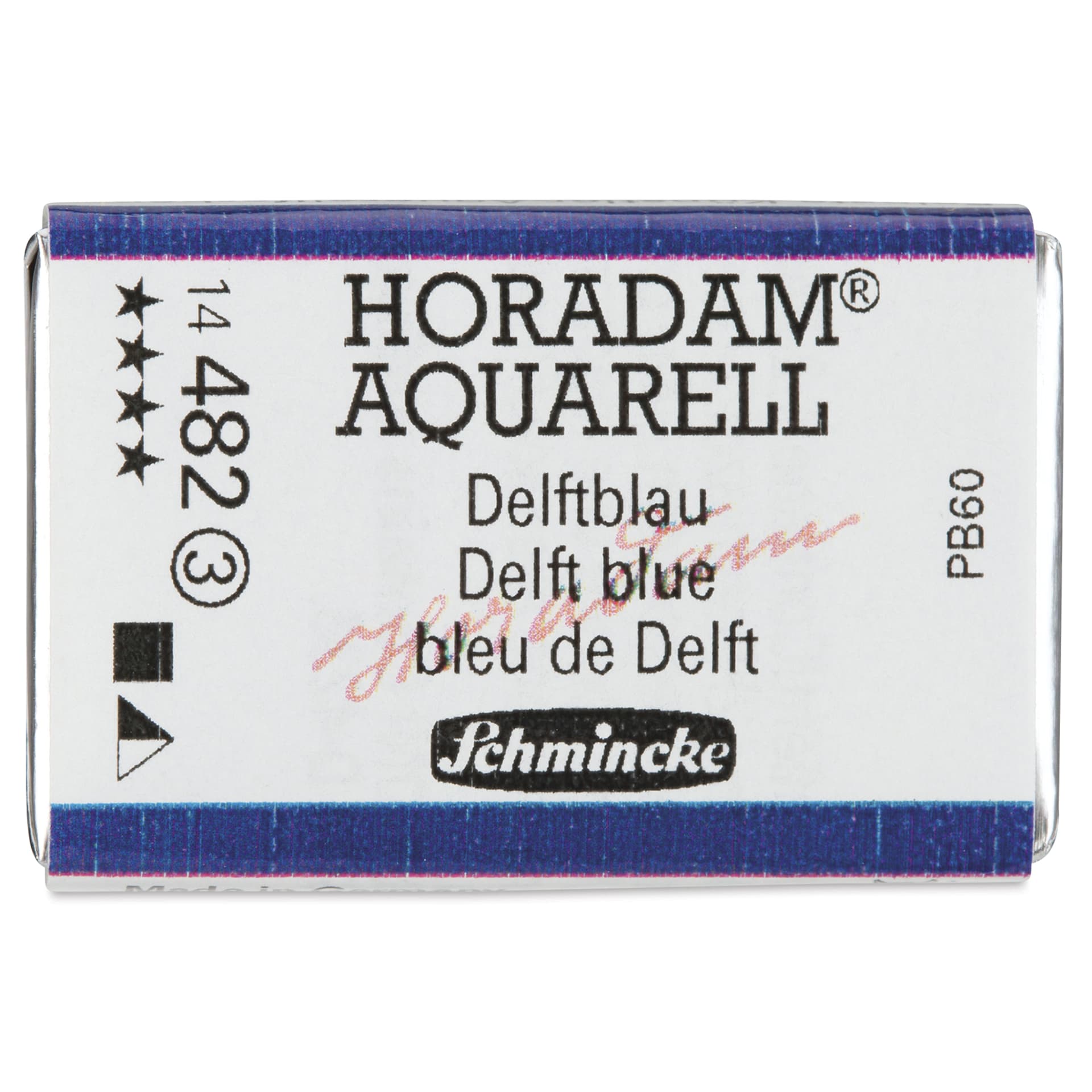 Schmincke Horadam Aquarell Watercolor - Delft Blue, Full Pan