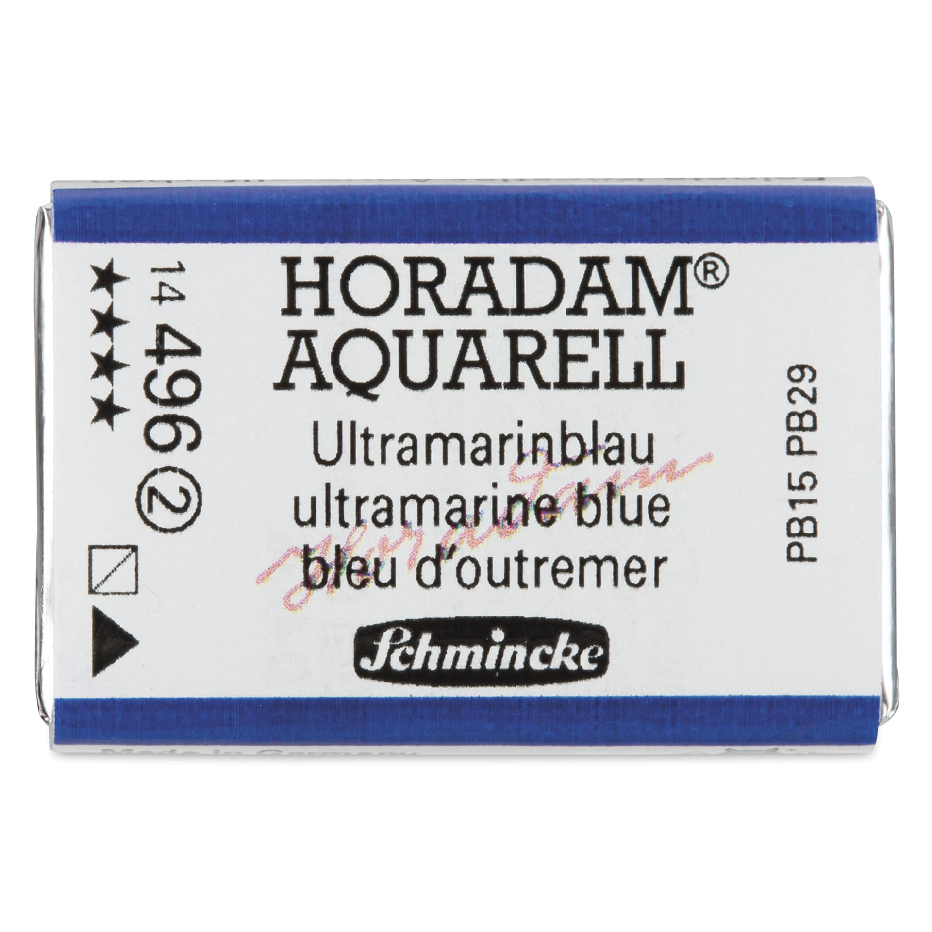 Schmincke Horadam Aquarell Watercolor - Ultramarine Blue, Full Pan