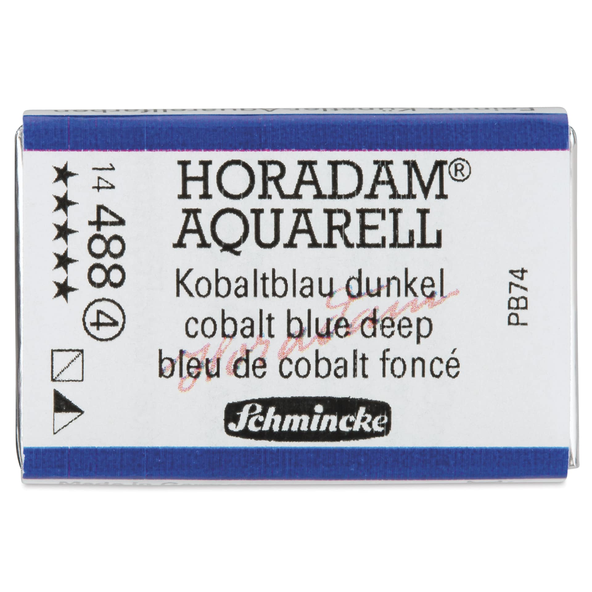 Schmincke Horadam Aquarell Watercolor - Cobalt Blue Deep, Full Pan