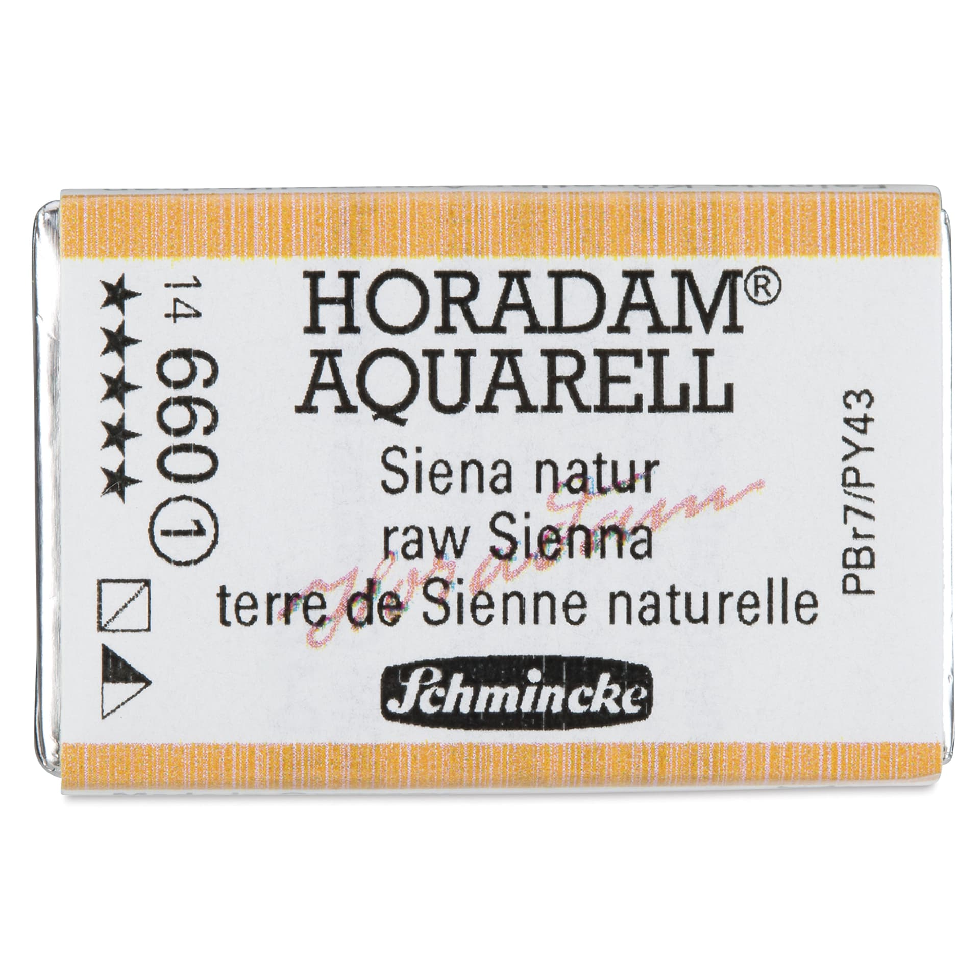 Schmincke Horadam Aquarell Watercolor - Raw Sienna, Full Pan