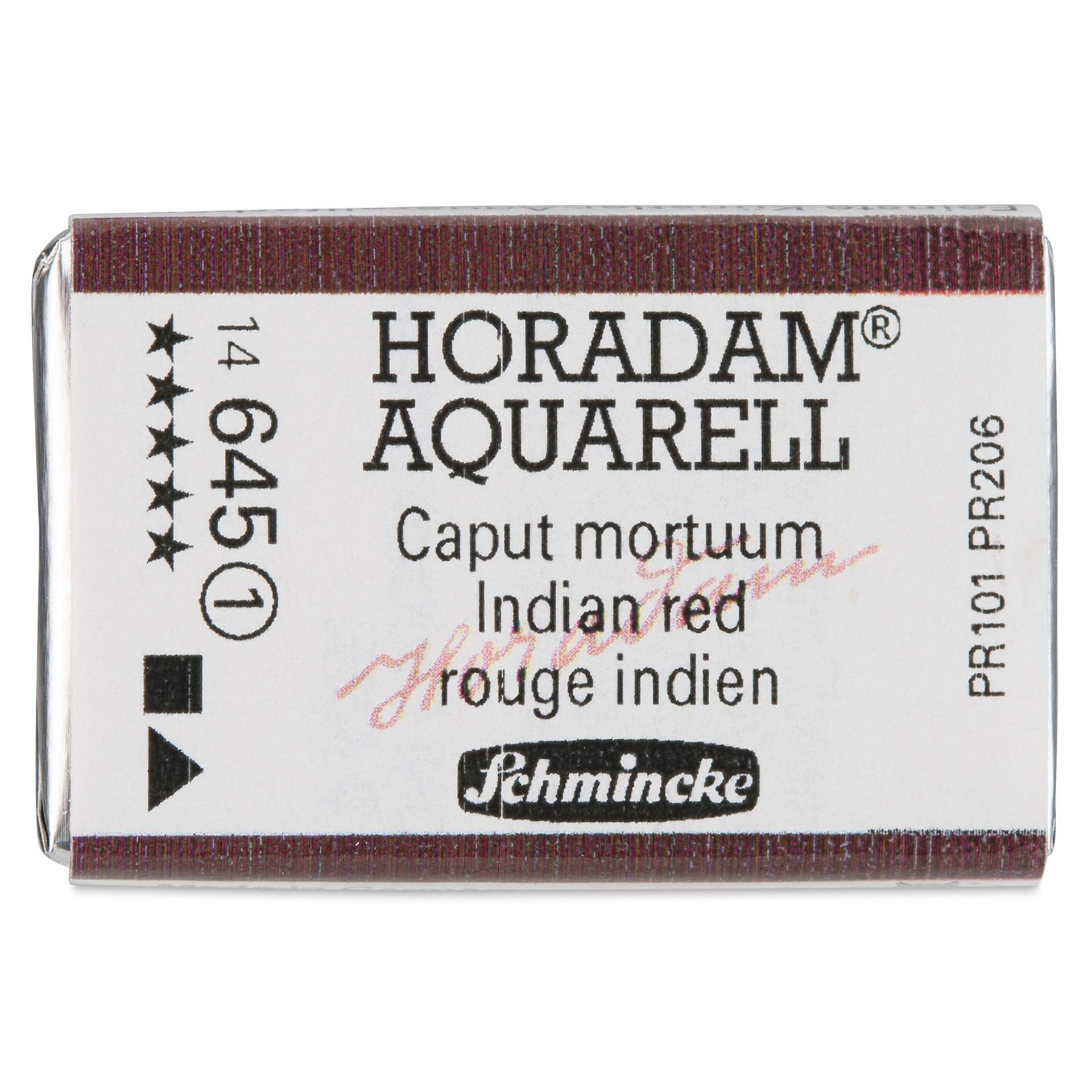 Schmincke Horadam Aquarell Watercolor - Indian Red, Full Pan