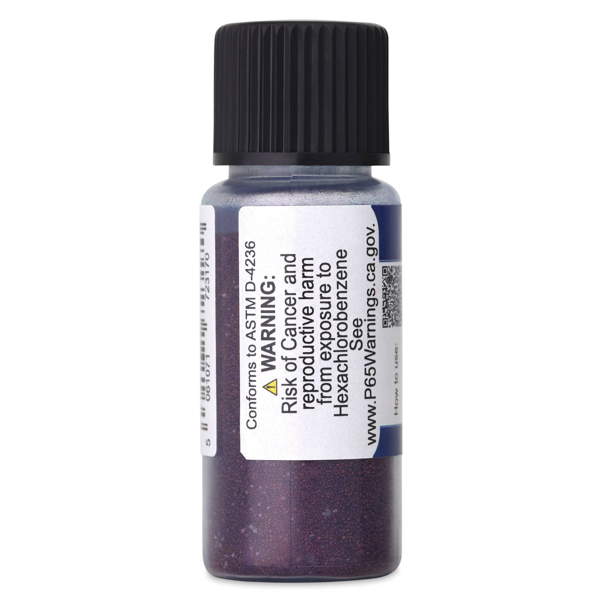 Jackman's Crystalline Powder Watercolor - Royal Blue, 6 g  back of bottle
