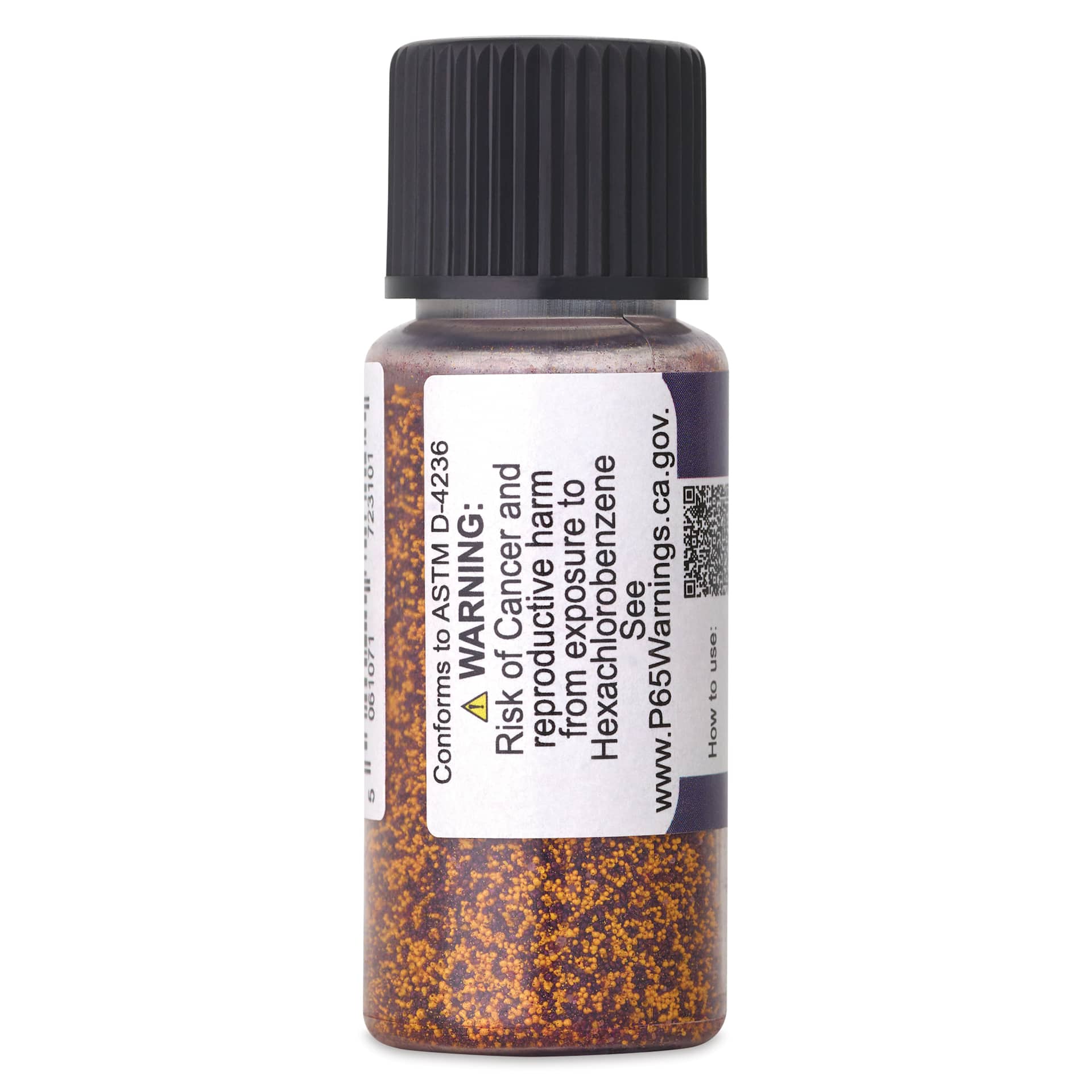 Jackman's Crystalline Powder Watercolor - Grey Violet, 6 g back of bottle