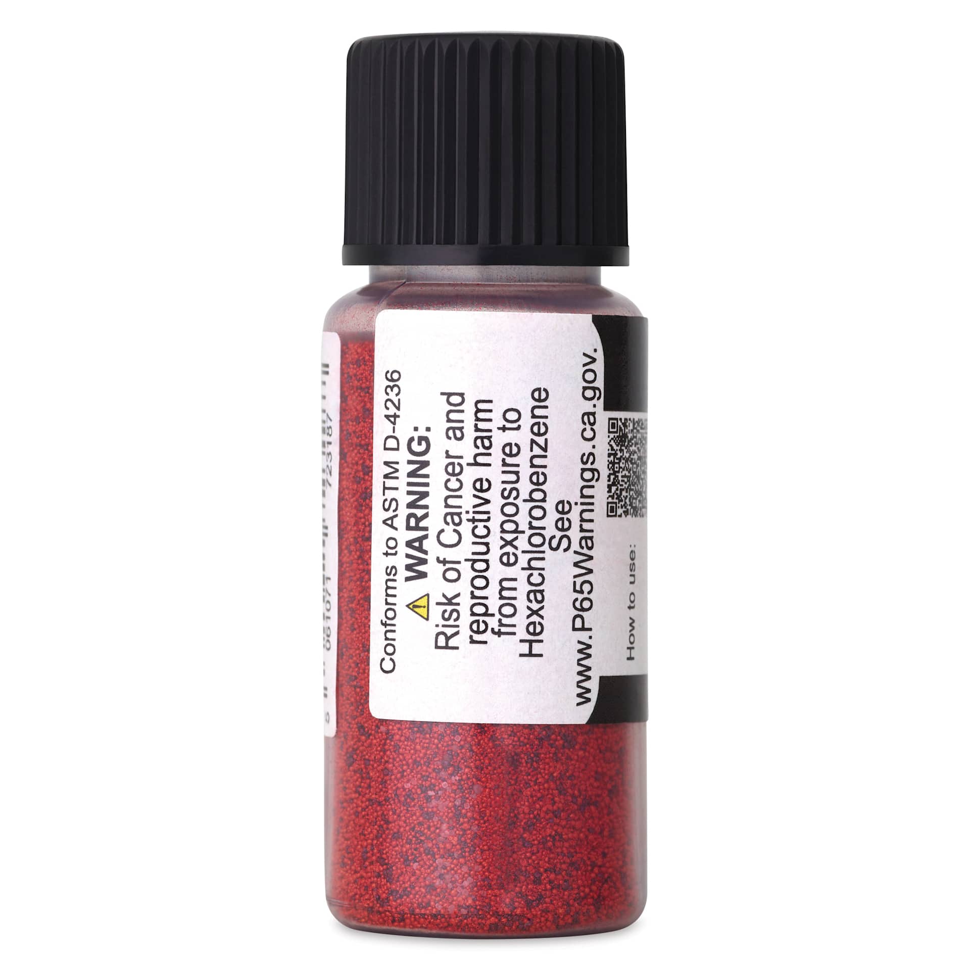 Jackman's Crystalline Powder Watercolor - Plum Violet, 6 g back of bottle