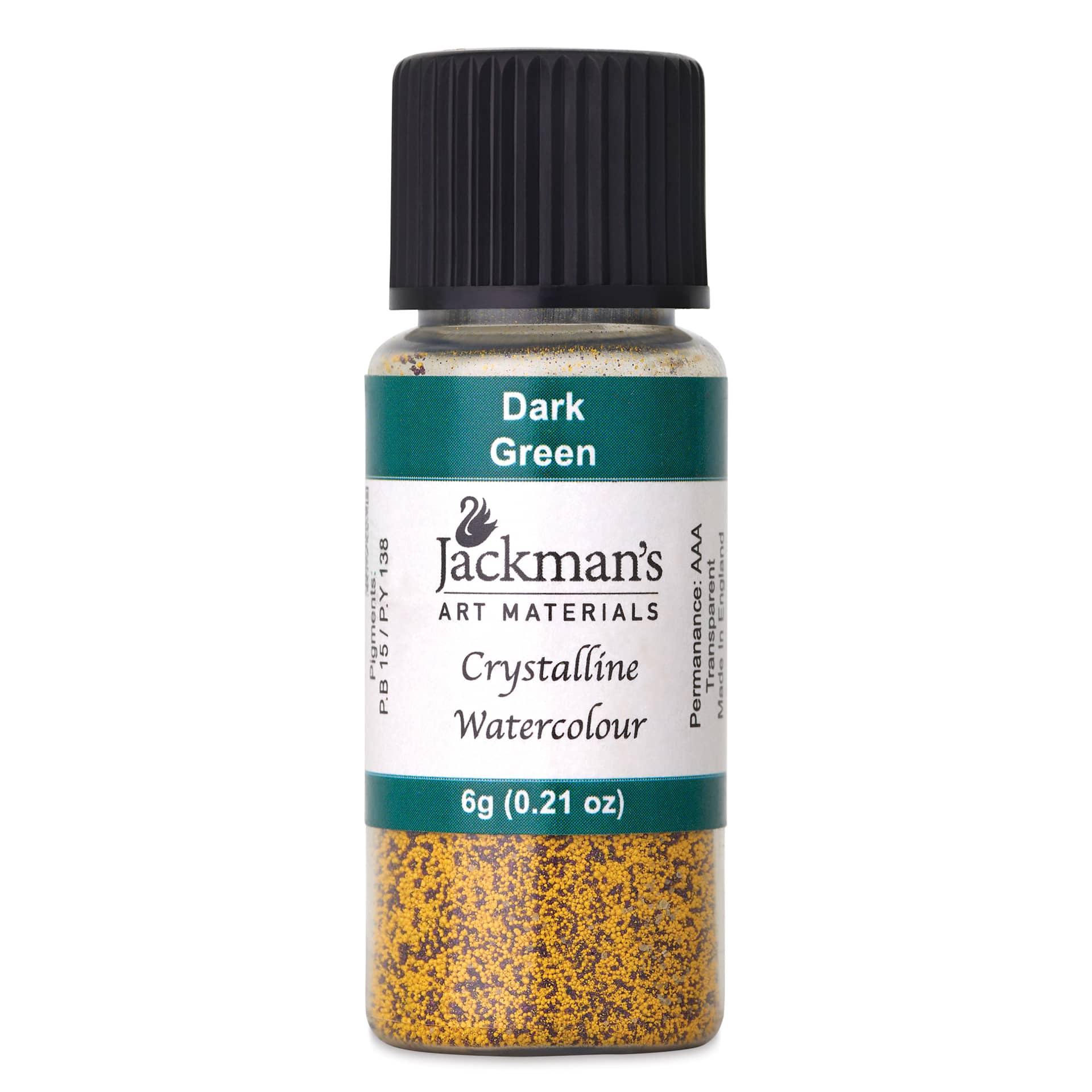 Jackman's Crystalline Powder Watercolor - Dark Green, 6 g