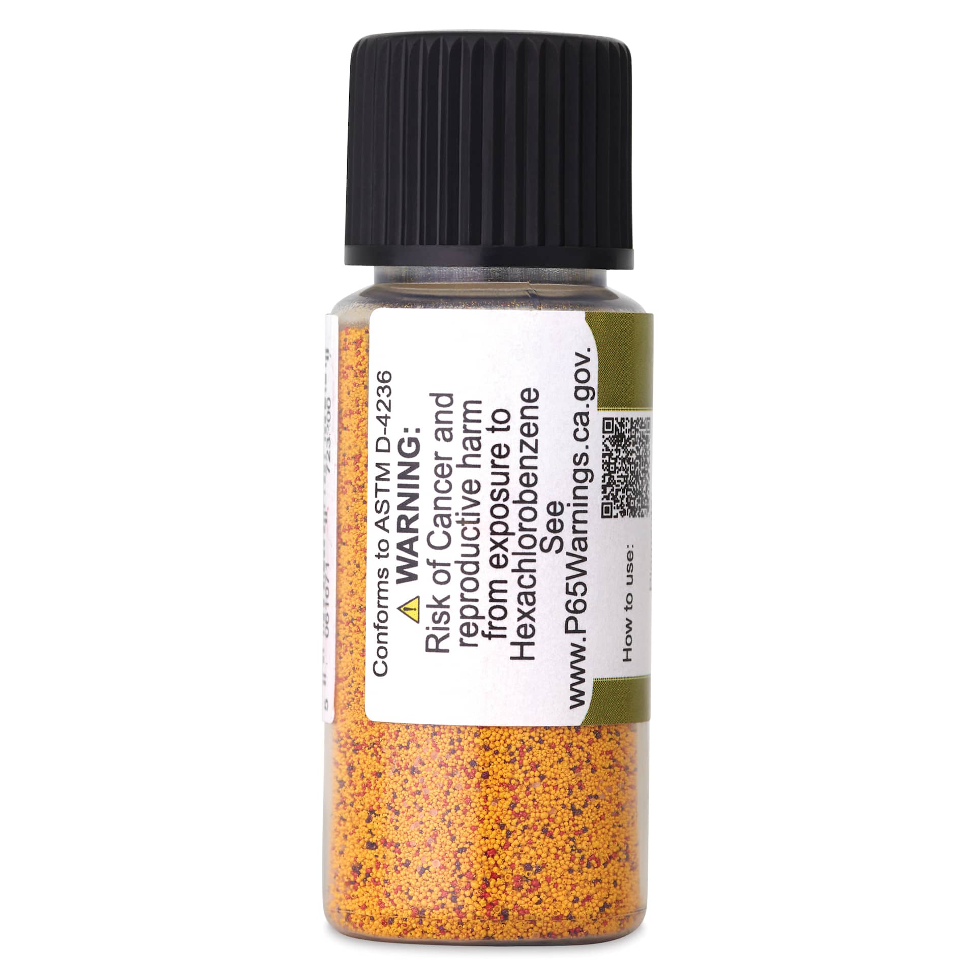 Jackman's Crystalline Powder Watercolor - Olive Green, 6 g back of bottle