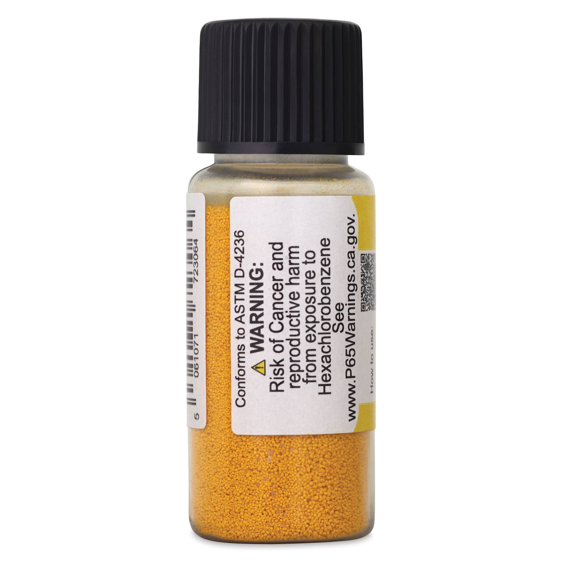Jackman's Crystalline Powder Watercolor - Buttercup, 6 g back of bottle