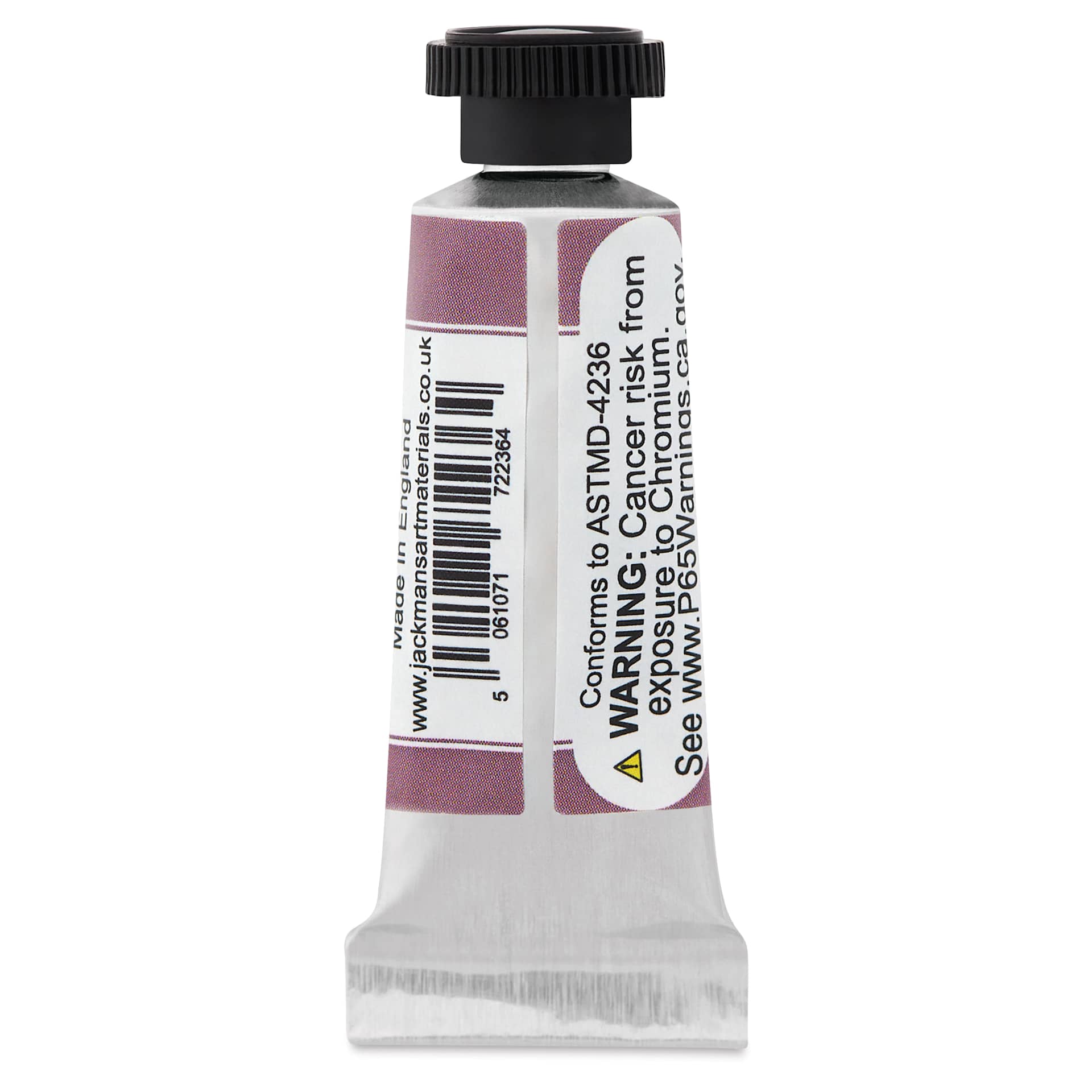 Jackman's Art Materials Finest Professional Handmade Watercolours - Dusk, 5 ml back of tube