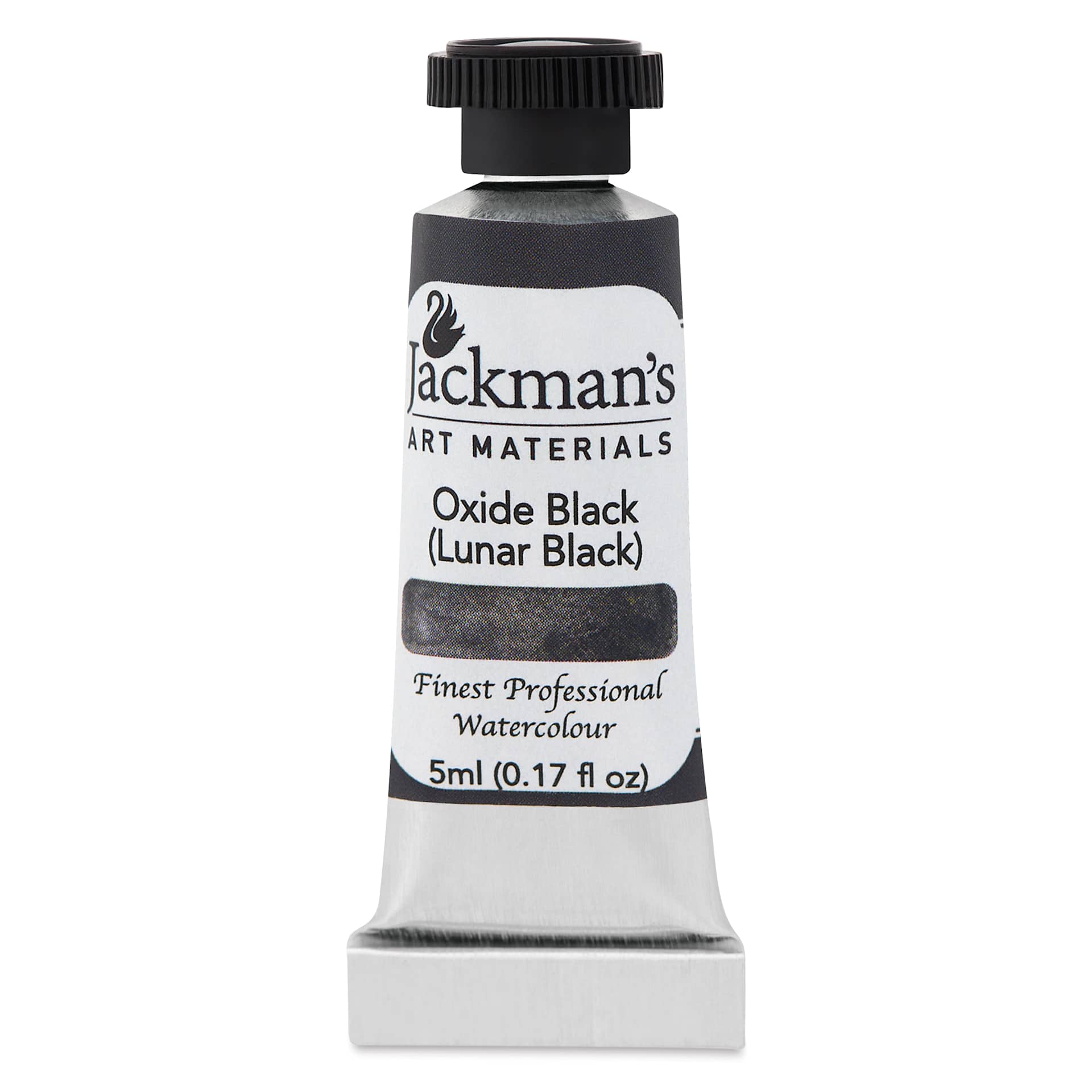 Jackman's Finest Professional Watercolour - Oxide Black (Lunar Black), 5 ml Tube