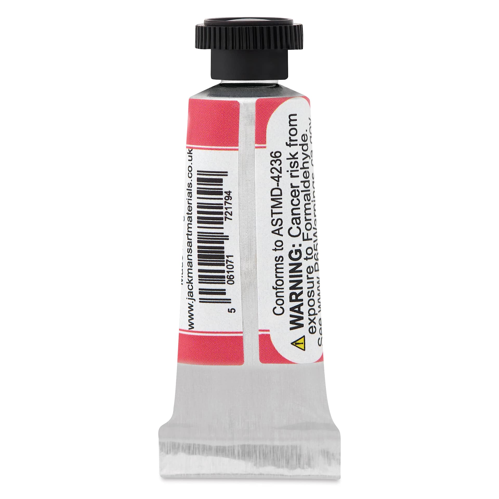 Jackman's Finest Professional Watercolour - Permanent Rose, 5 ml back of tube