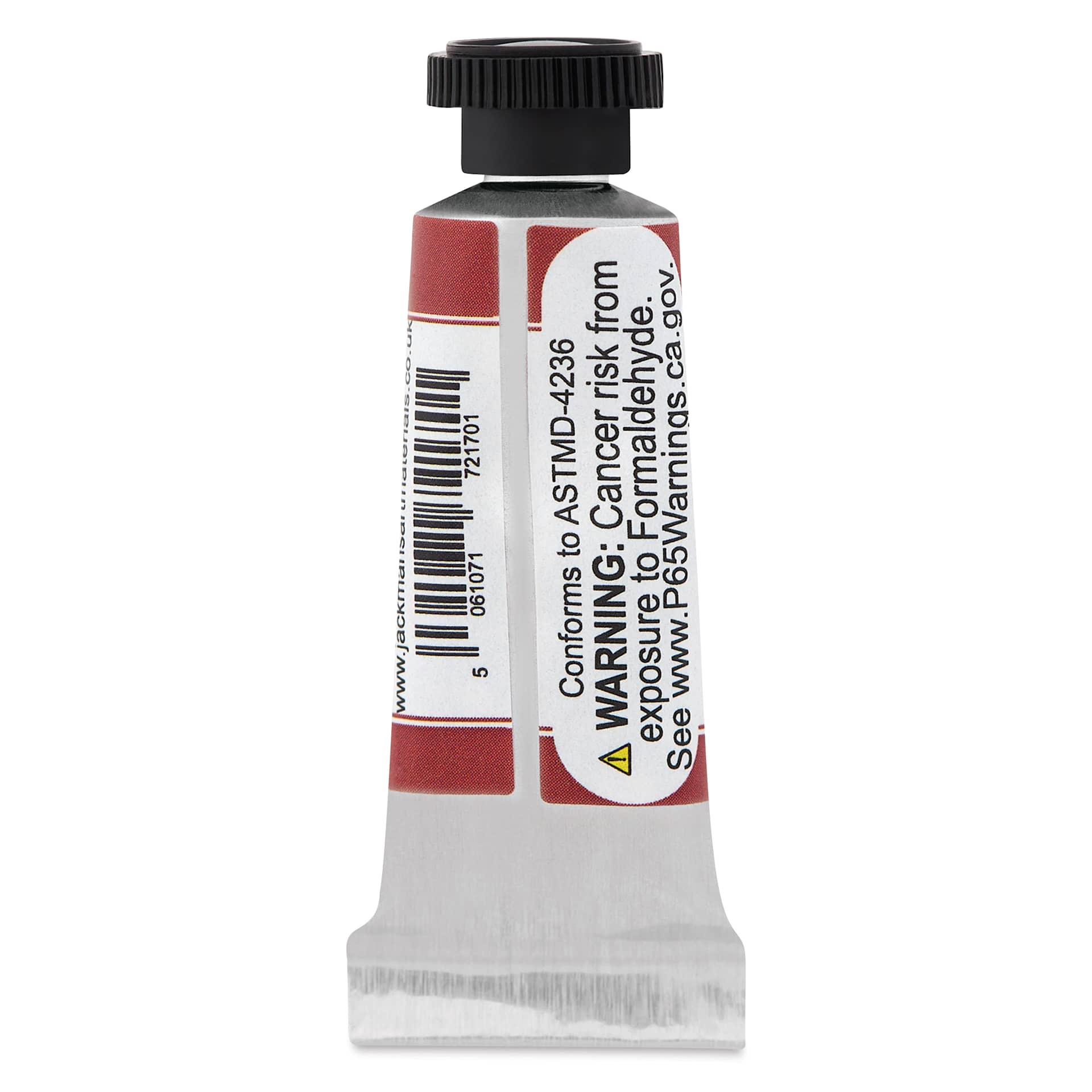 Jackman's Finest Professional Watercolour - Perylene Maroon, 5 ml back of tube