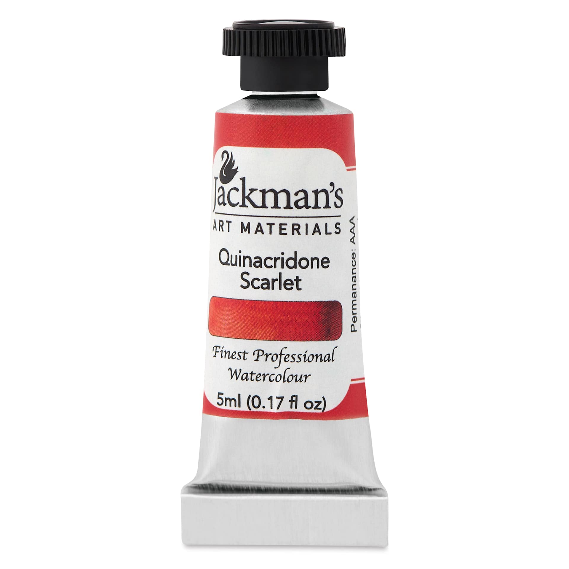Jackman's Finest Professional Watercolour - Quinacridone Scarlet, 5 ml Tube