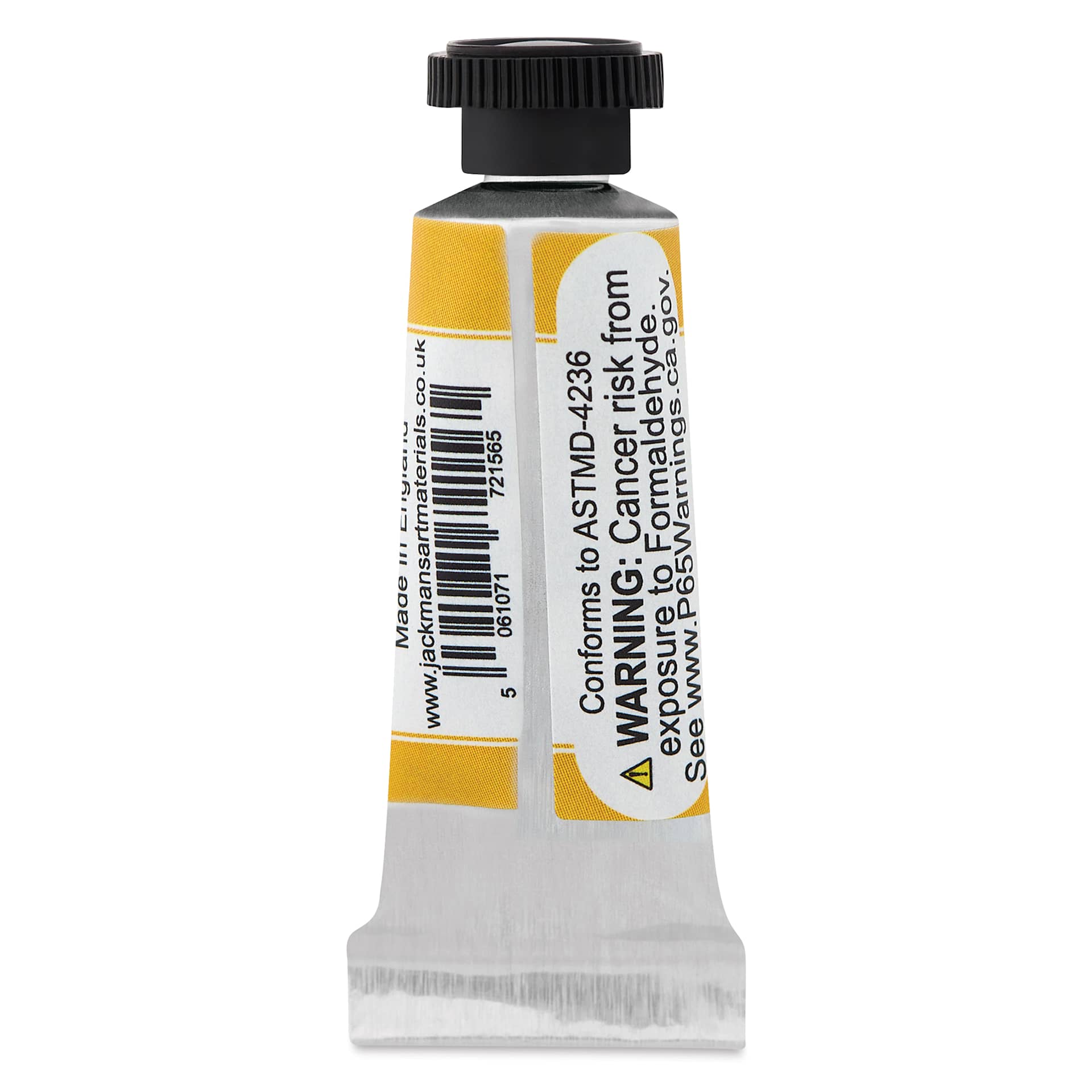 Jackman's Finest Professional Watercolour - Diarylide Yellow, 5 ml back of tube