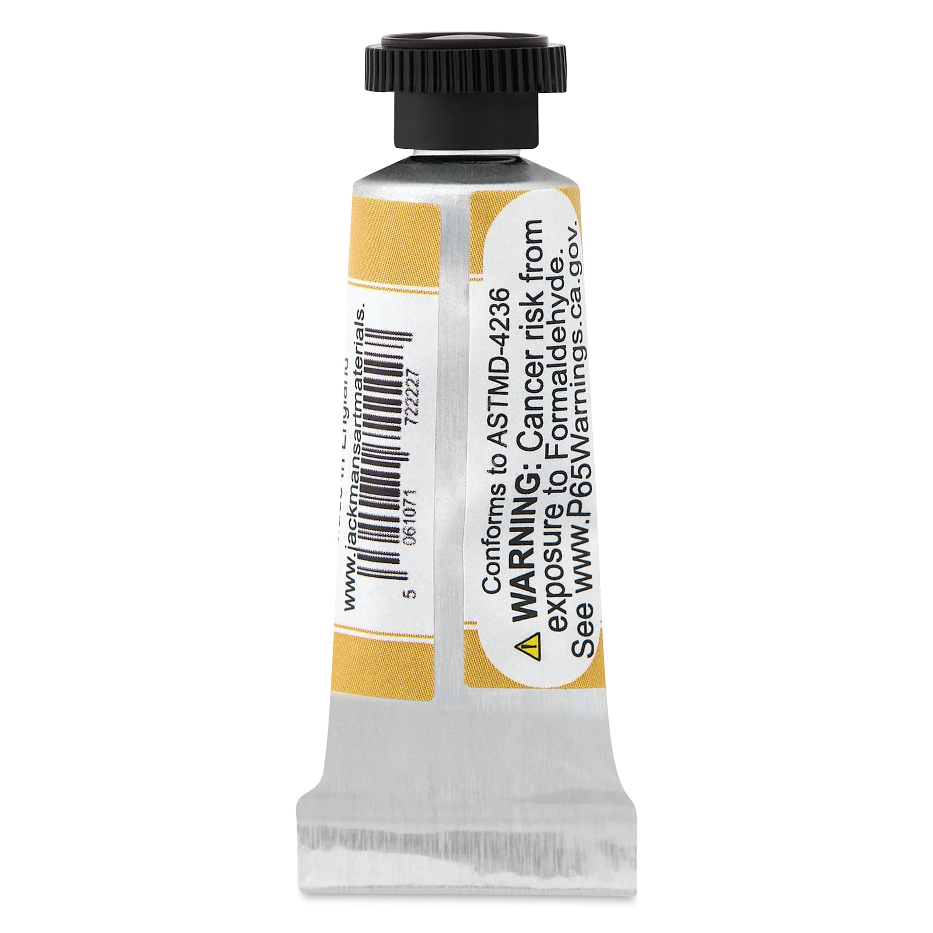 Jackman's Finest Professional Watercolour - Transparent Yellow Oxide, 5 ml back of tube