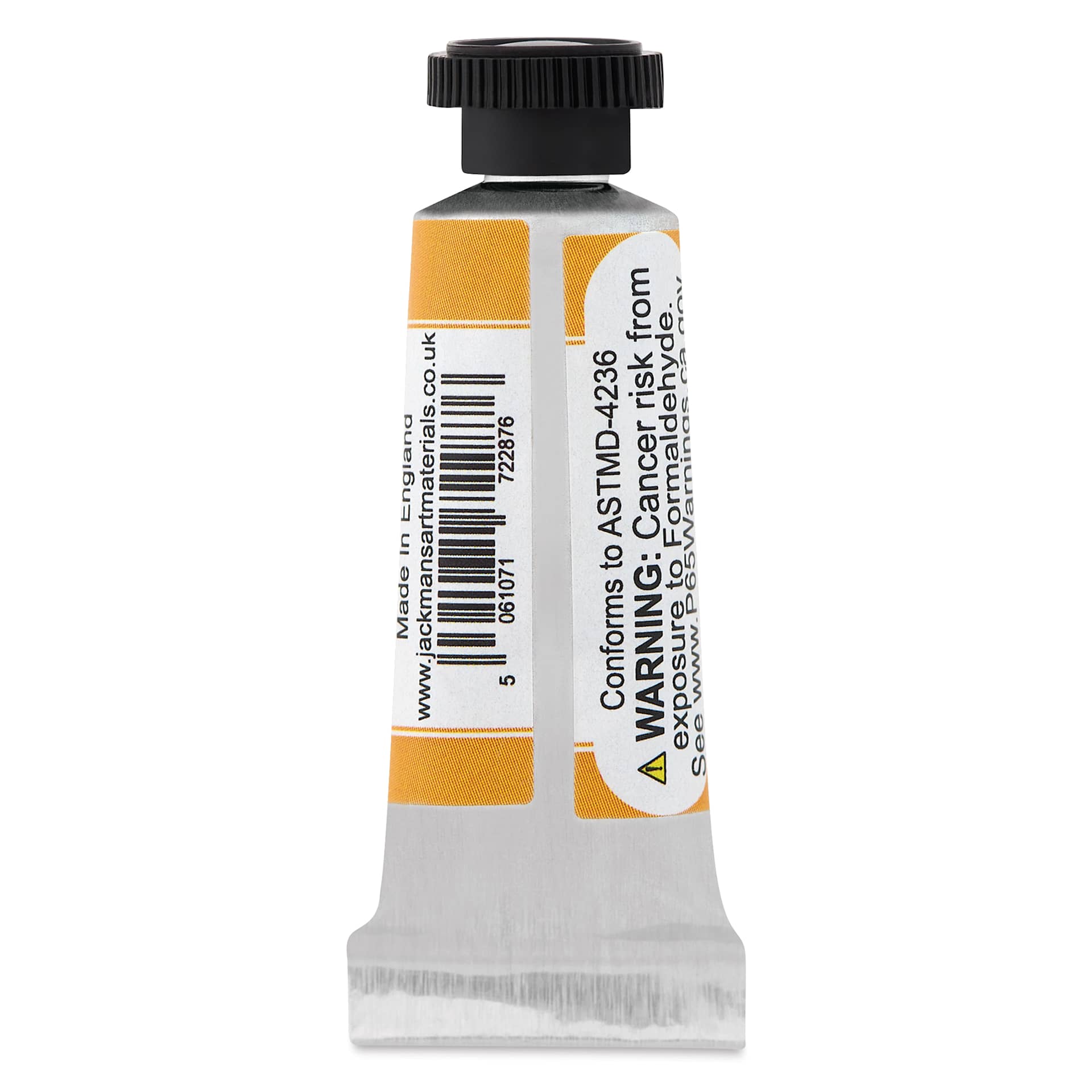 Jackman's Art Materials Finest Professional Handmade Watercolour - Isoindolinone Yellow, 5 ml back of tube