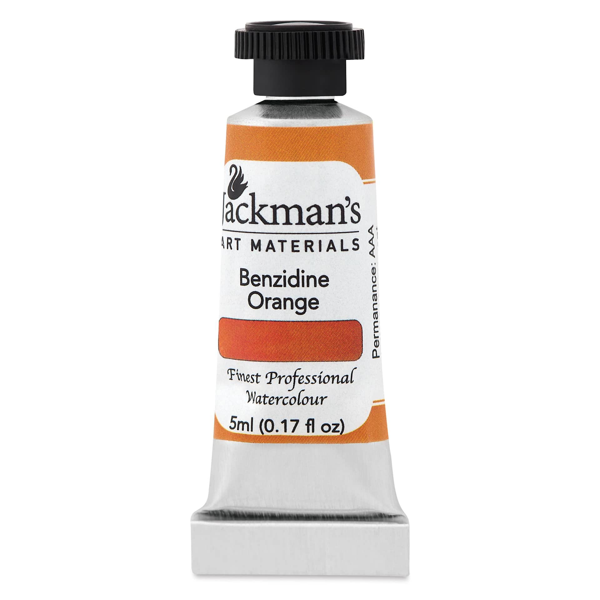 Jackman's Finest Professional Watercolour - Benzidine Orange, 5 ml Tube