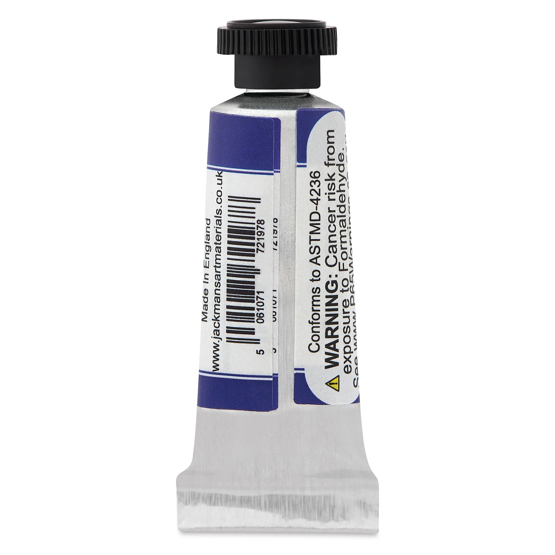 Jackman's Finest Professional Watercolour - Phthalo Blue (Red Shade), 5 ml back of tube