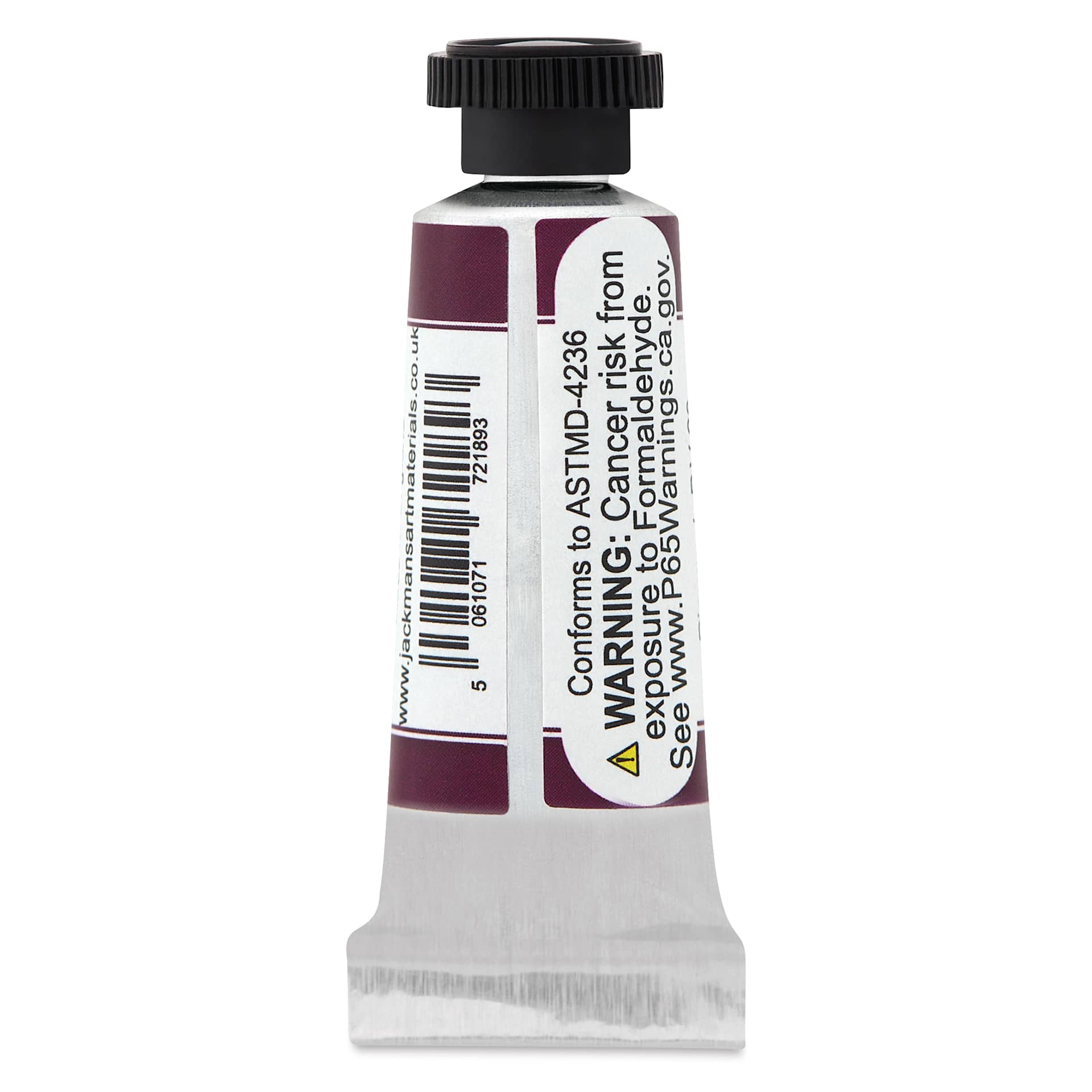 Jackman's Finest Professional Watercolour - Perylene Violet, 5 ml back of tube