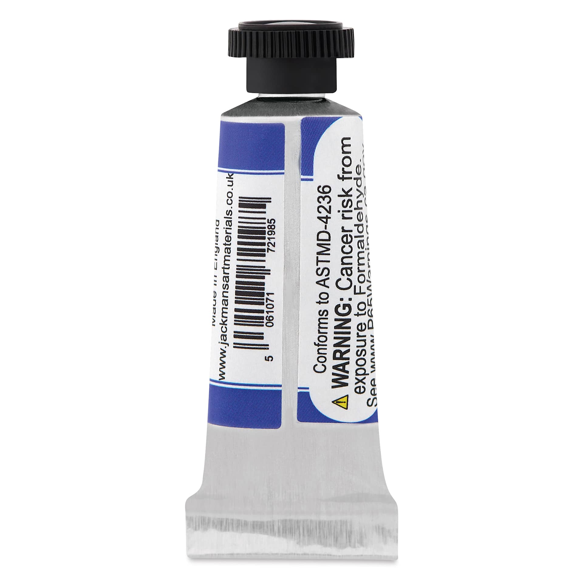 Jackman's Finest Professional Watercolour - Phthalo Blue (Green Shade), 5 ml back of tube