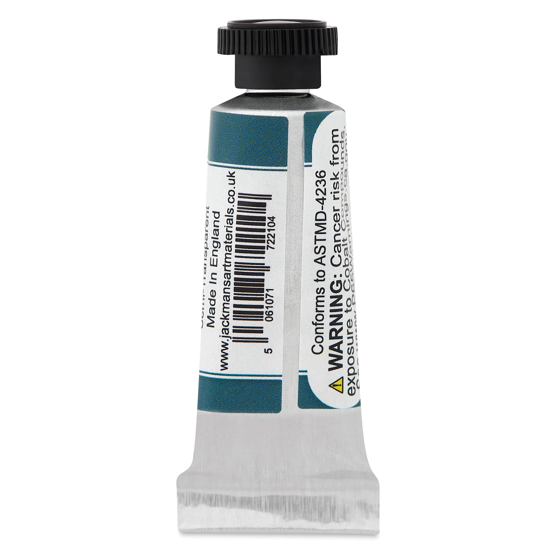 Jackman's Finest Professional Watercolour - Deep Sea Green, 5 ml back of tube