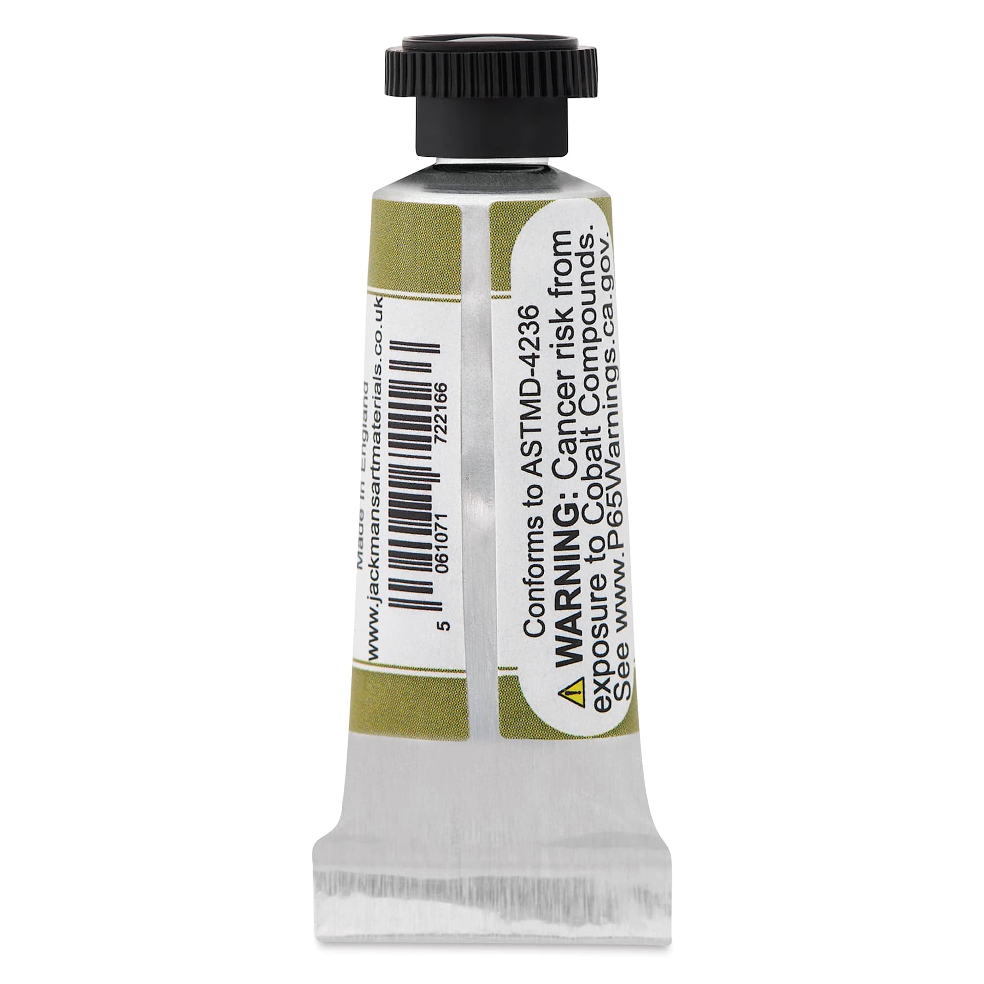 Jackman's Finest Professional Watercolour - Jade Green, 5 ml back of tube
