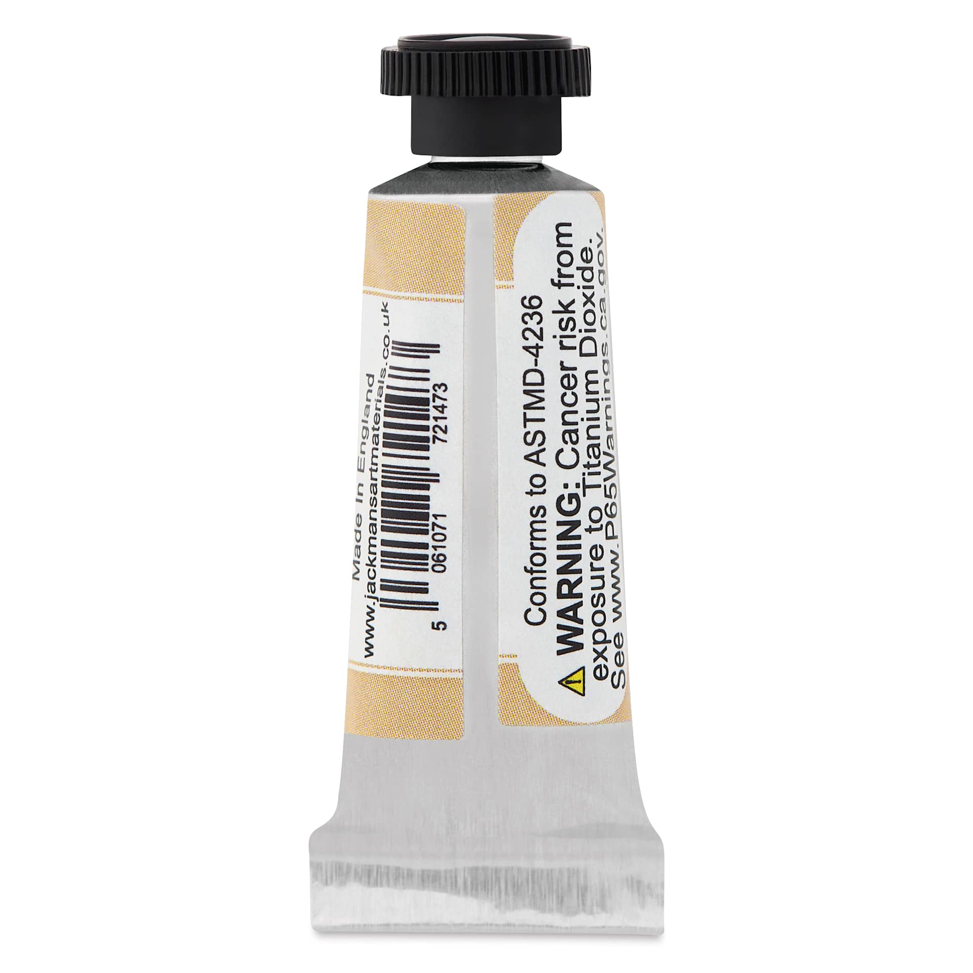 Jackman's Finest Professional Watercolour - Buff Titanium, 5 ml back of tube