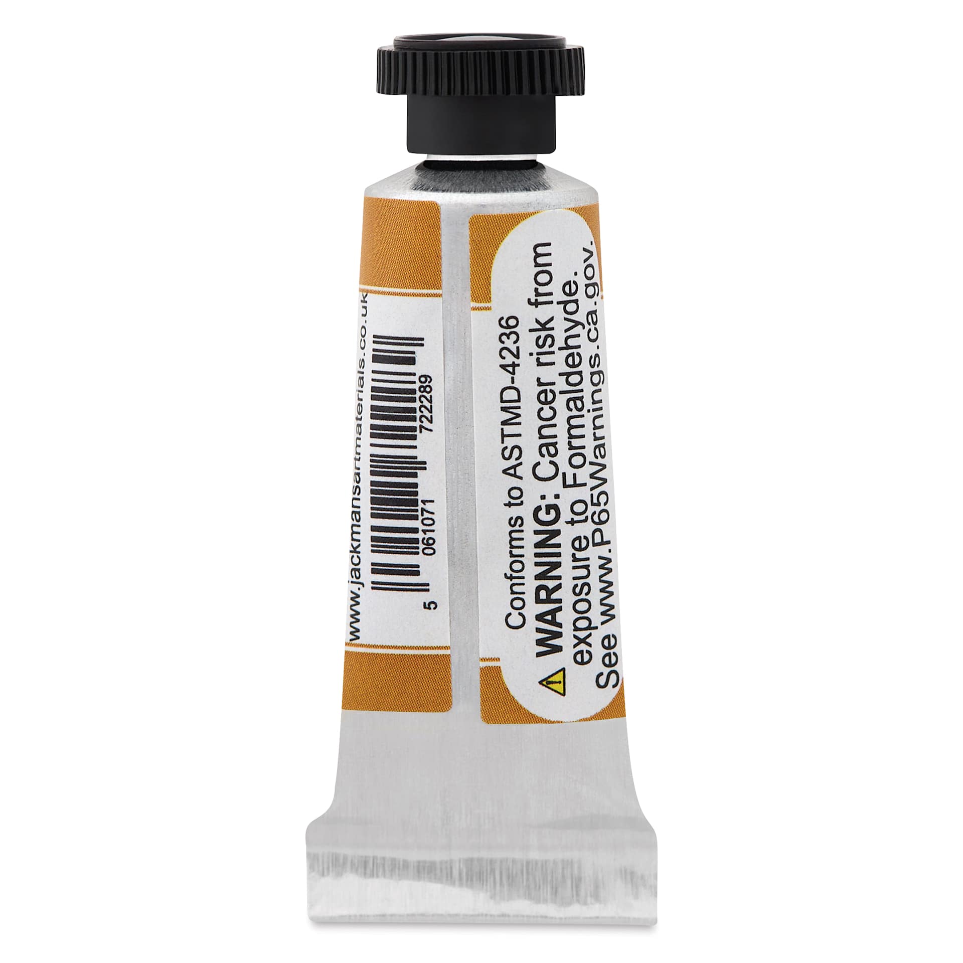 Jackman's Finest Professional Watercolour - Raw Sienna, 5 ml back of tube