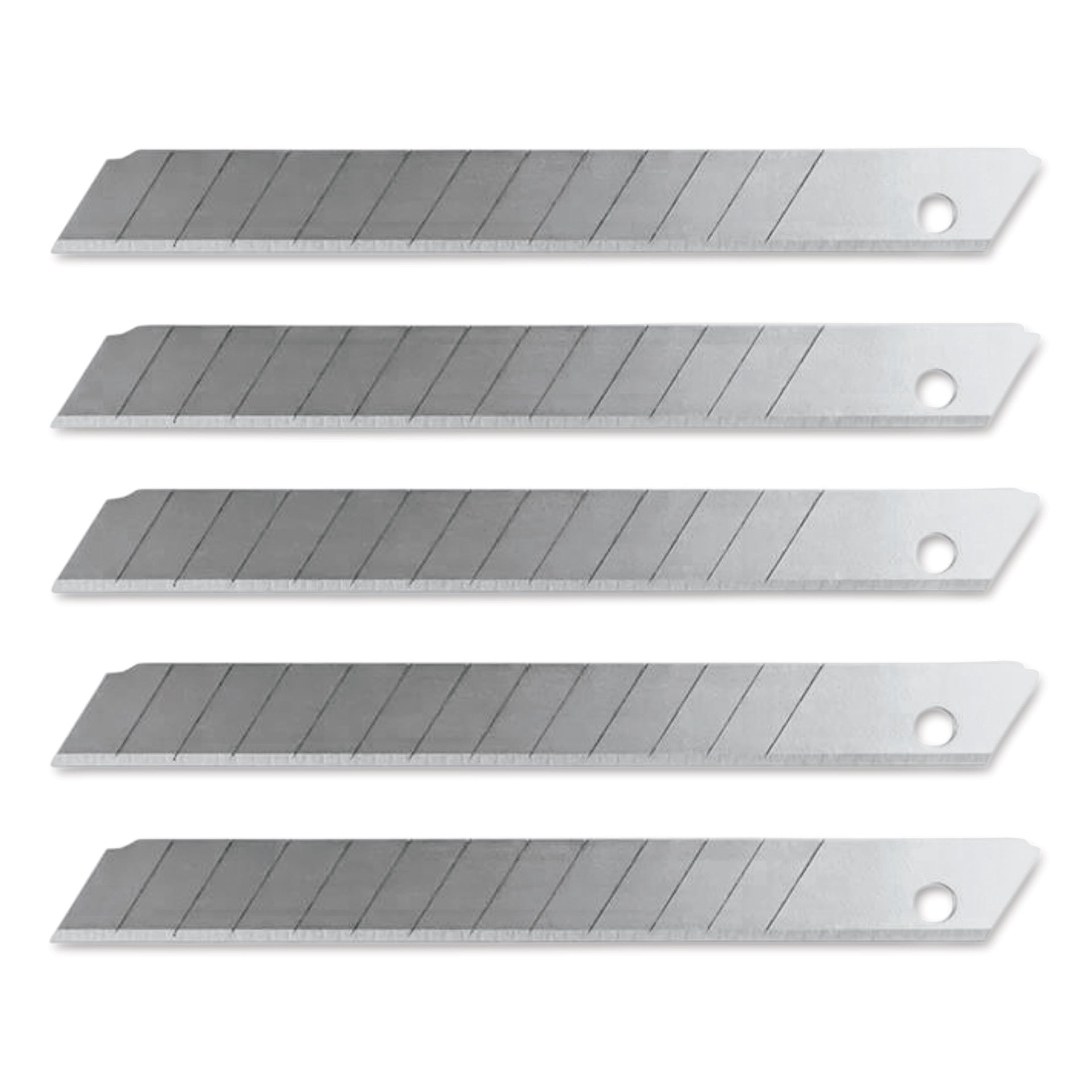 Excel Blades Snap-Off Utility Knife Blades - 9 mm, 13-Point Snap Blade, Pkg of 5, out of packaging