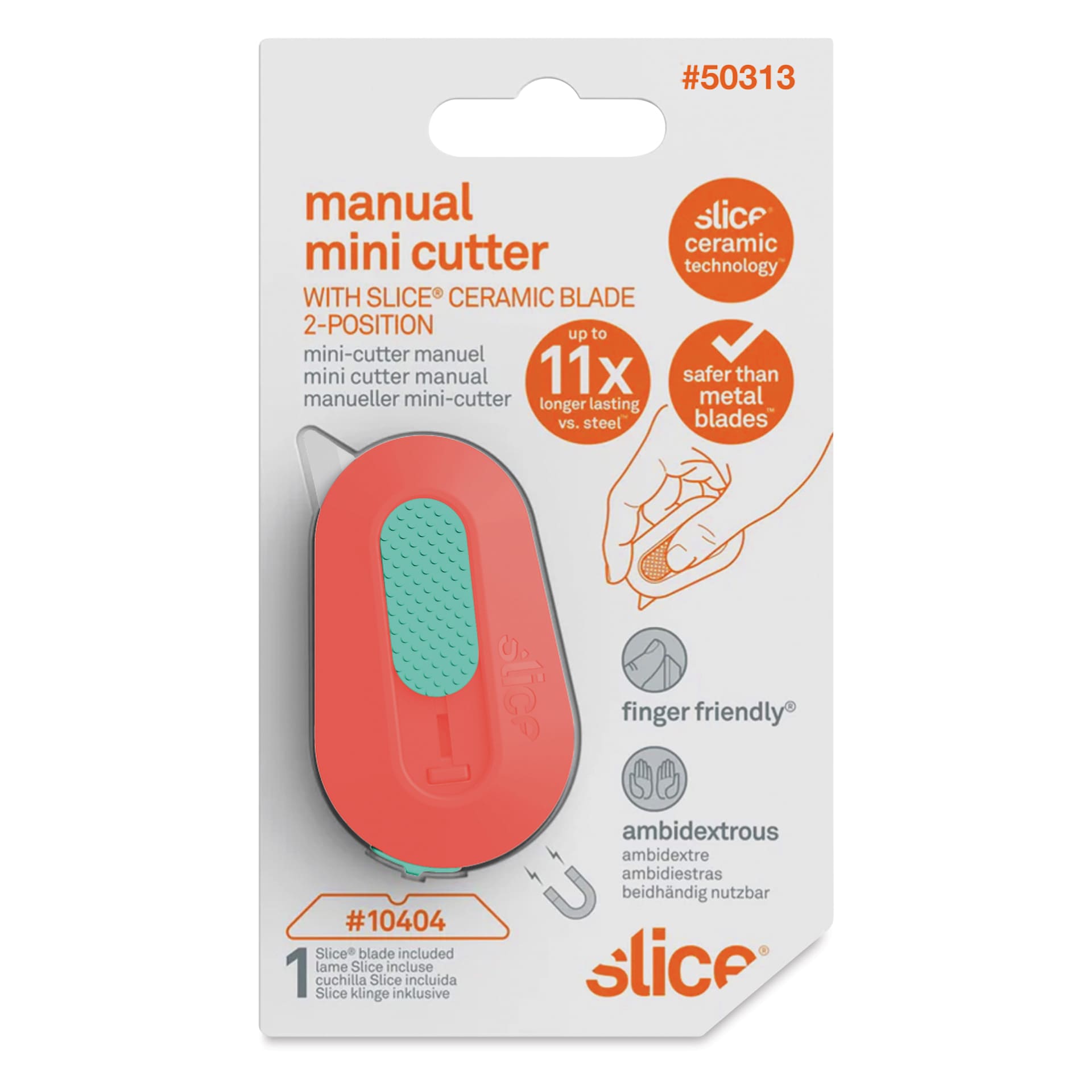 Slice Mini Cutter - Orange - front of packaging