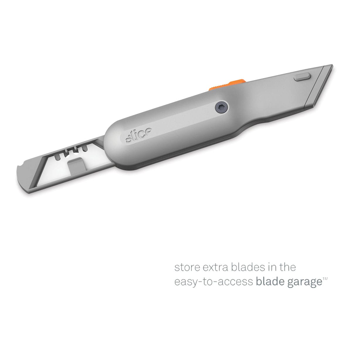 Slice Manual Metal-Handle Utility Knife, Blade Storage Open
