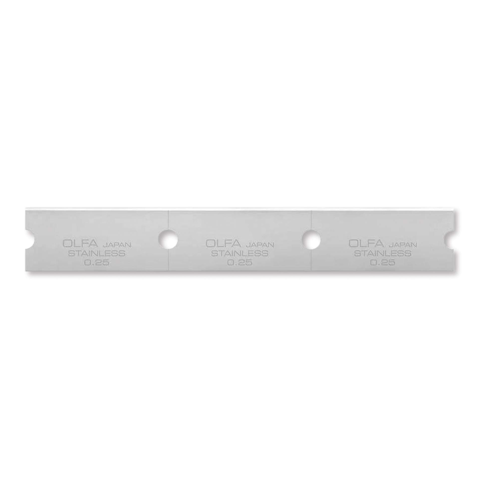 Olfa Stainless Steel Glass Scraper Blades - Pkg of 30