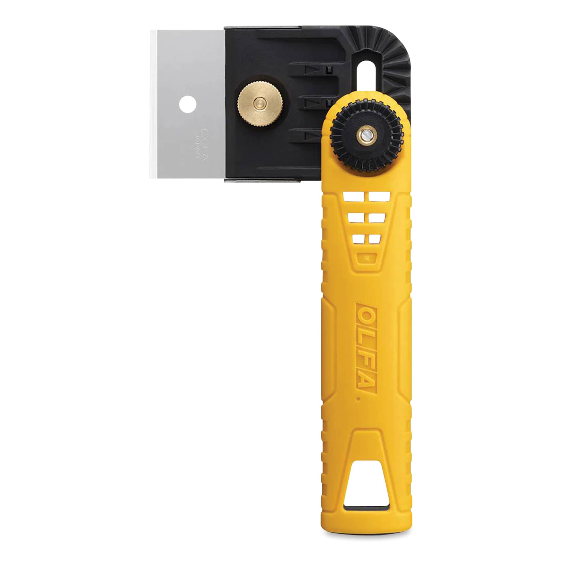 Olfa Multi-Purpose Scraper with Adjustable Head - 7", head turned to the left