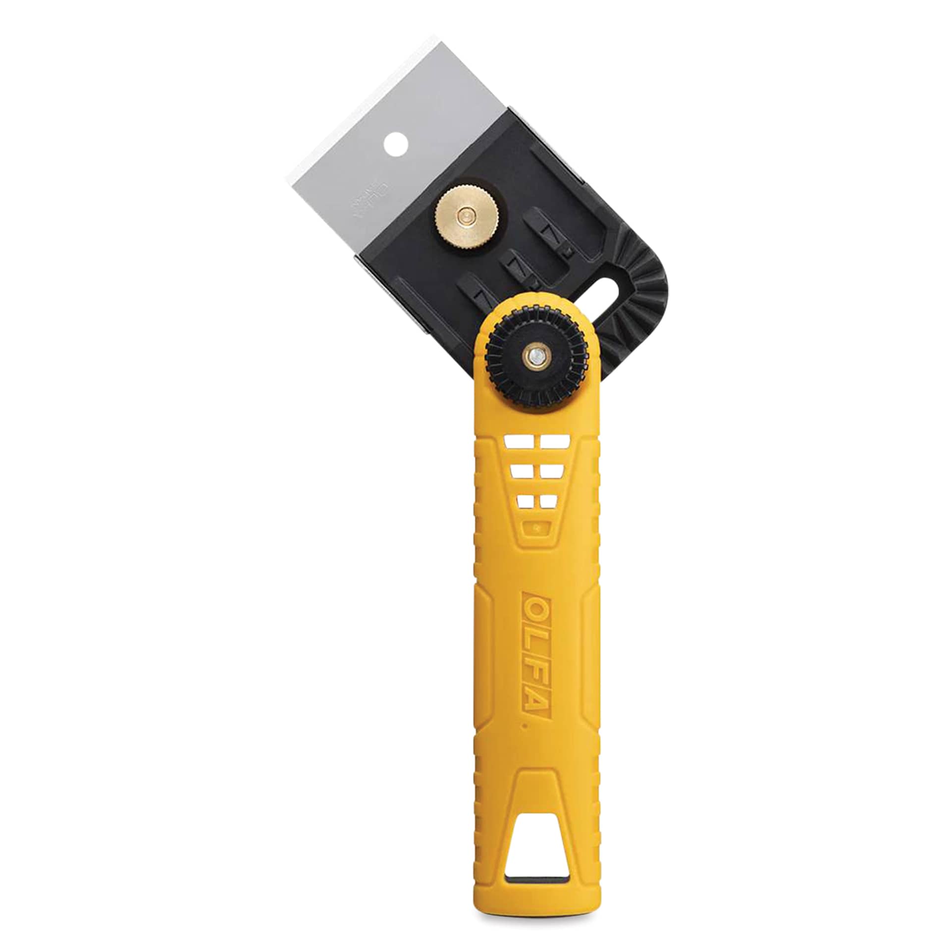 Olfa Multi-Purpose Scraper with Adjustable Head - 7", head angled to the left