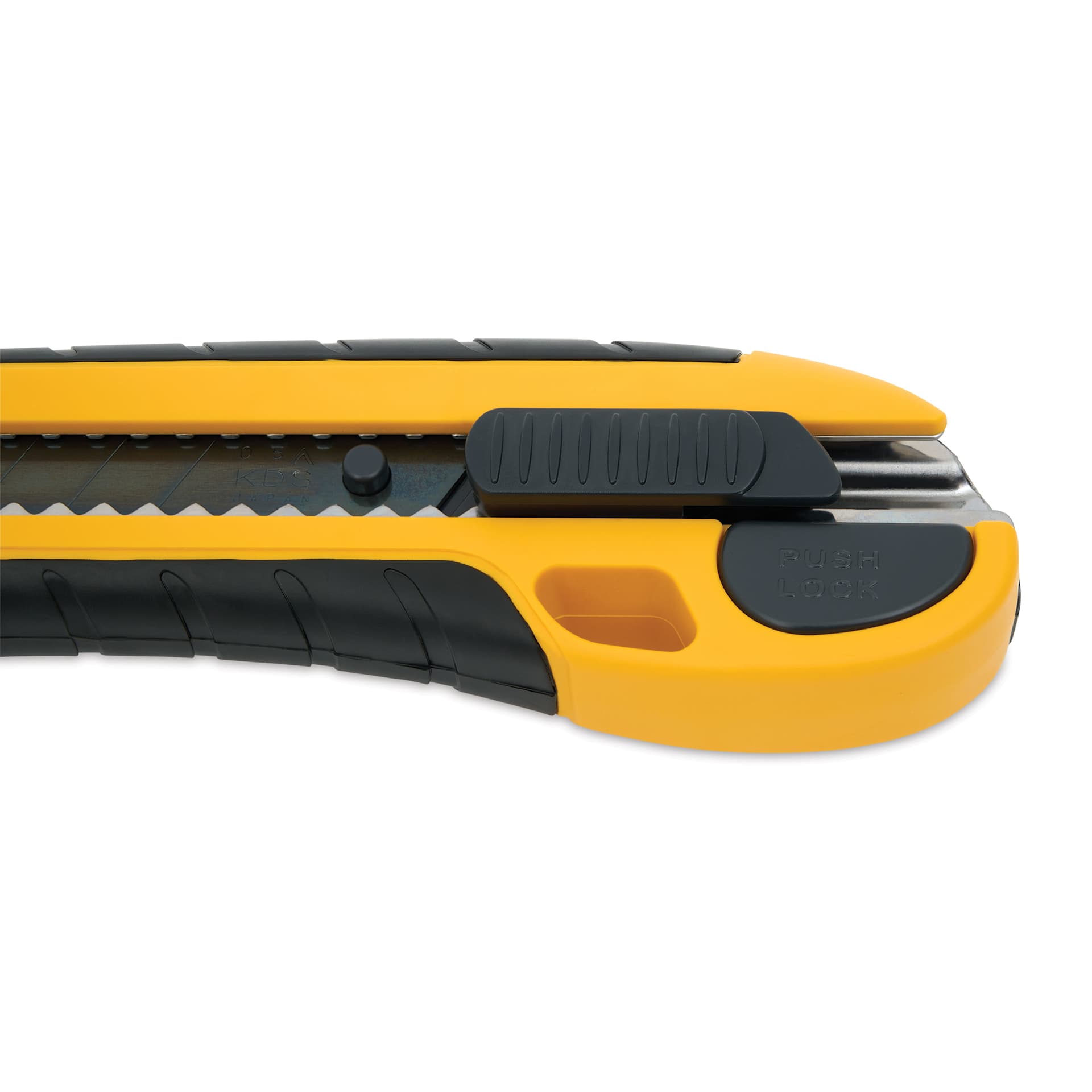 KDS Grip Fit Auto Lock Utility Knife showing blade slider