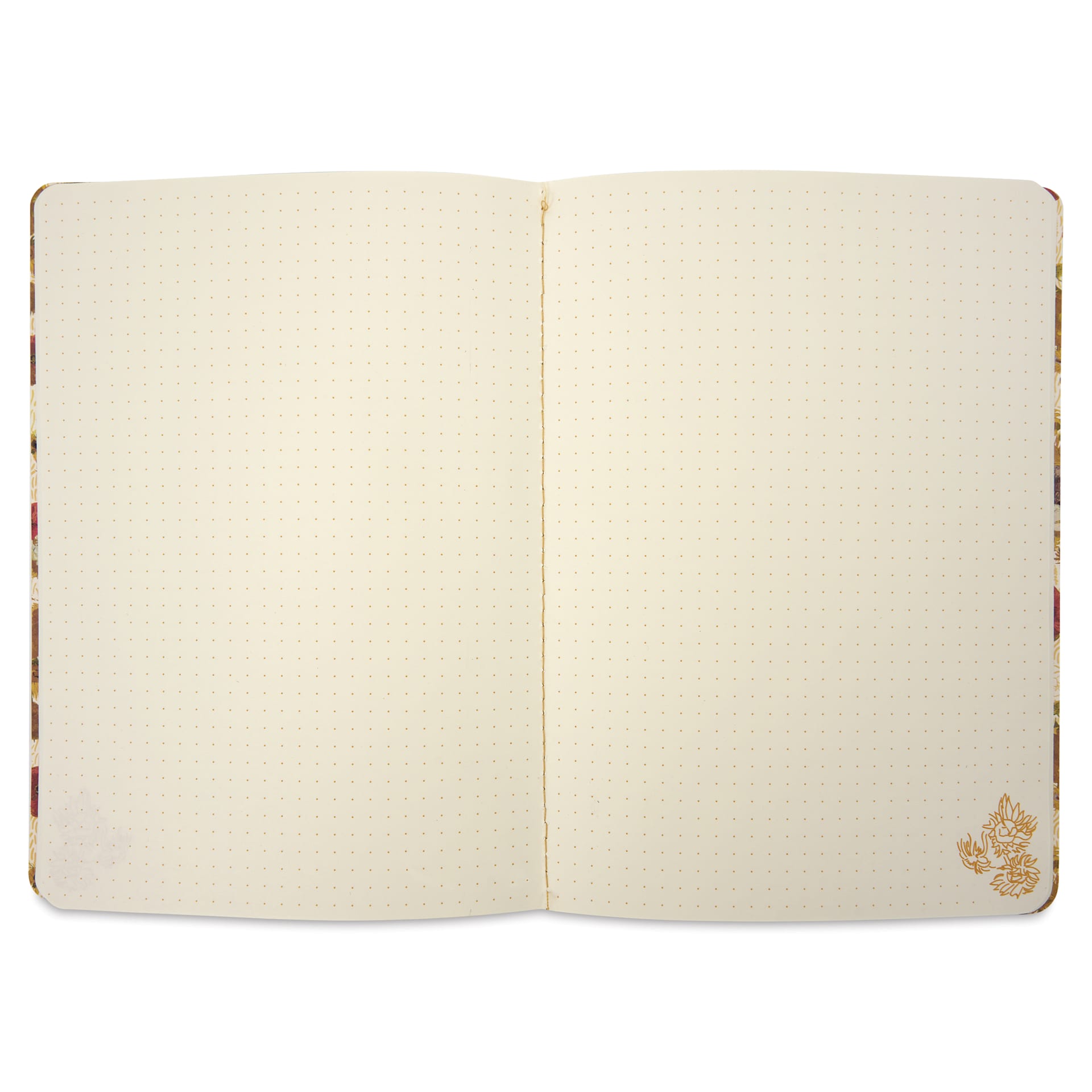 Van Gogh Skulls & Flowers Notebook Collection - Skulls & Flower cover, open