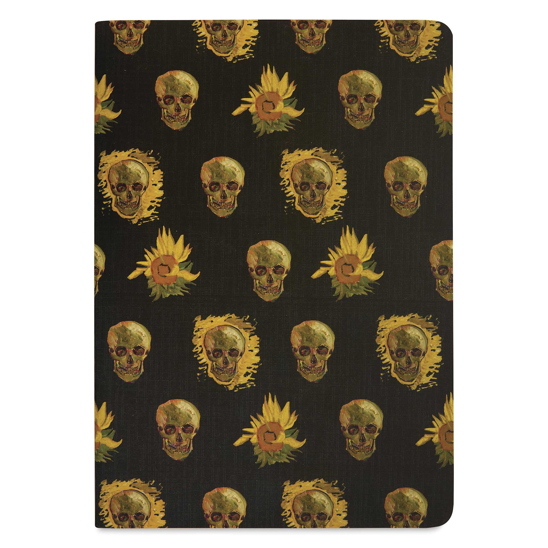 Van Gogh Skulls & Flowers Notebook Collection - Skulls & Sunflower cover