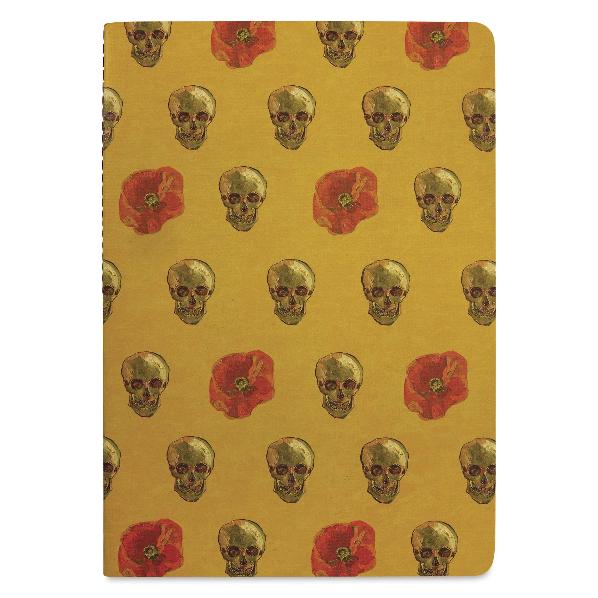 Van Gogh Skulls & Flowers Notebook Collection - Skulls & Poppies cover