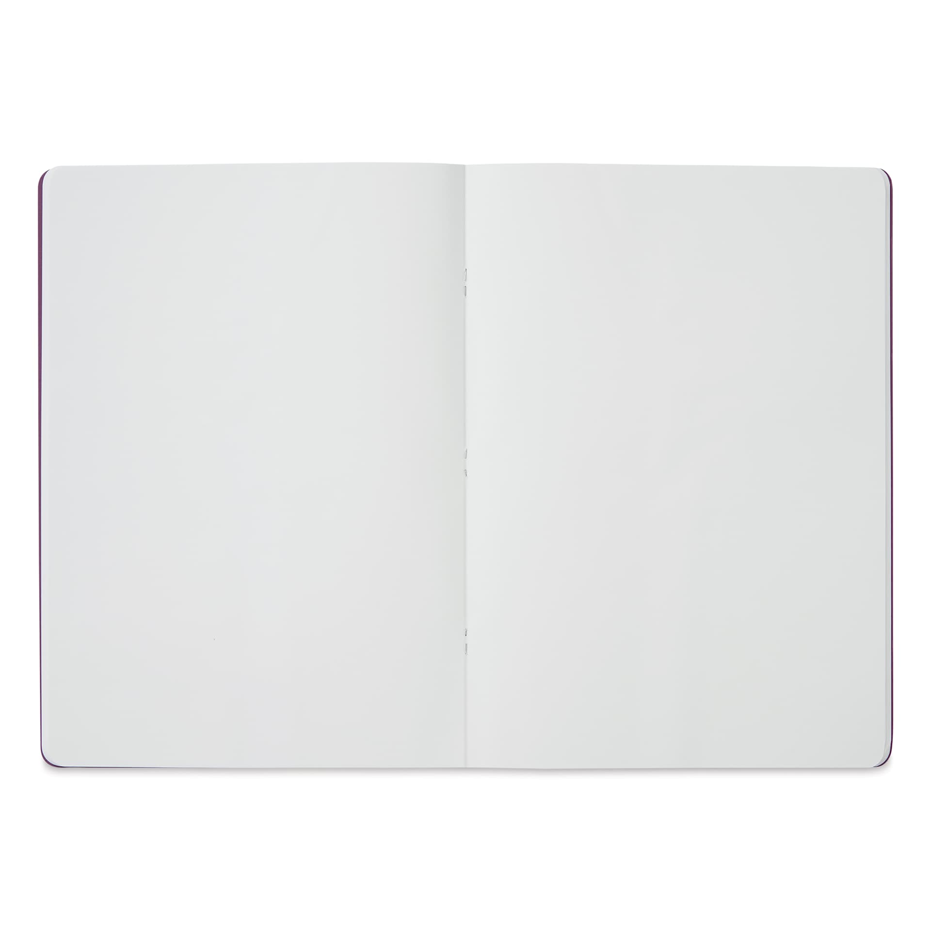 Fabriano EcoQua Staplebound Notebook - Wine, 11.7" x 8.3", Blank (open to show paper)