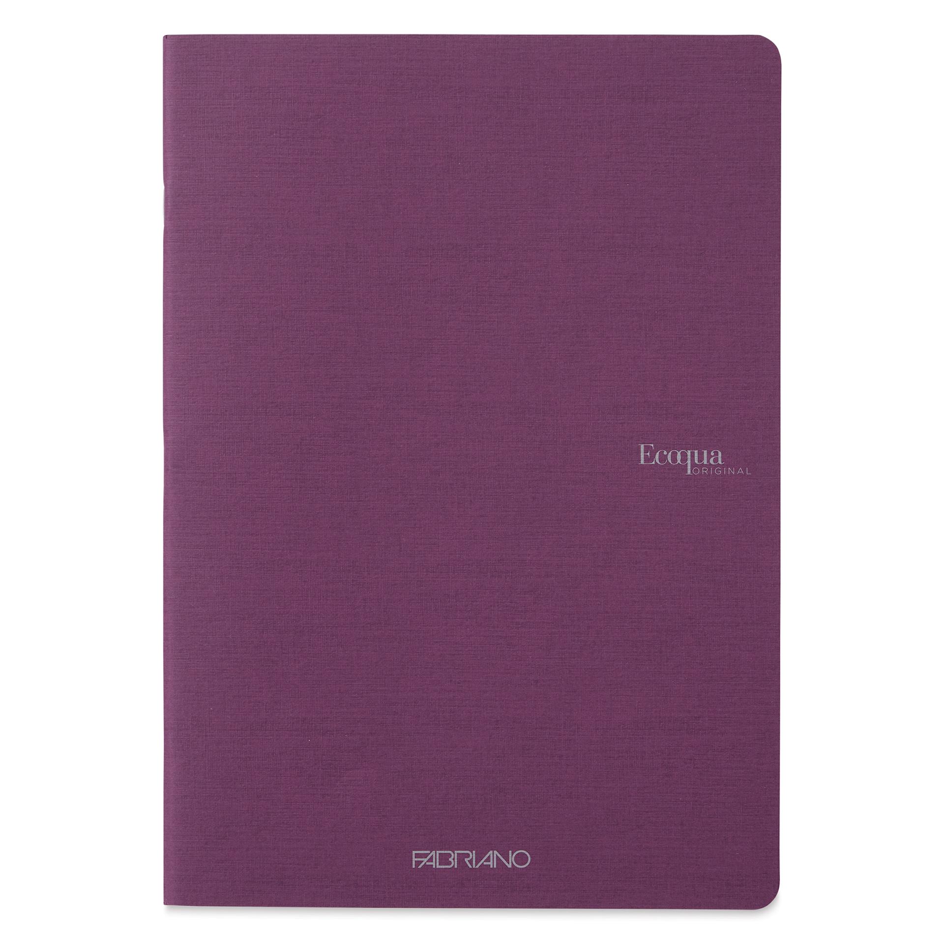 Fabriano EcoQua Staplebound Notebook - Wine, 11.7" x 8.3", Blank (front view)