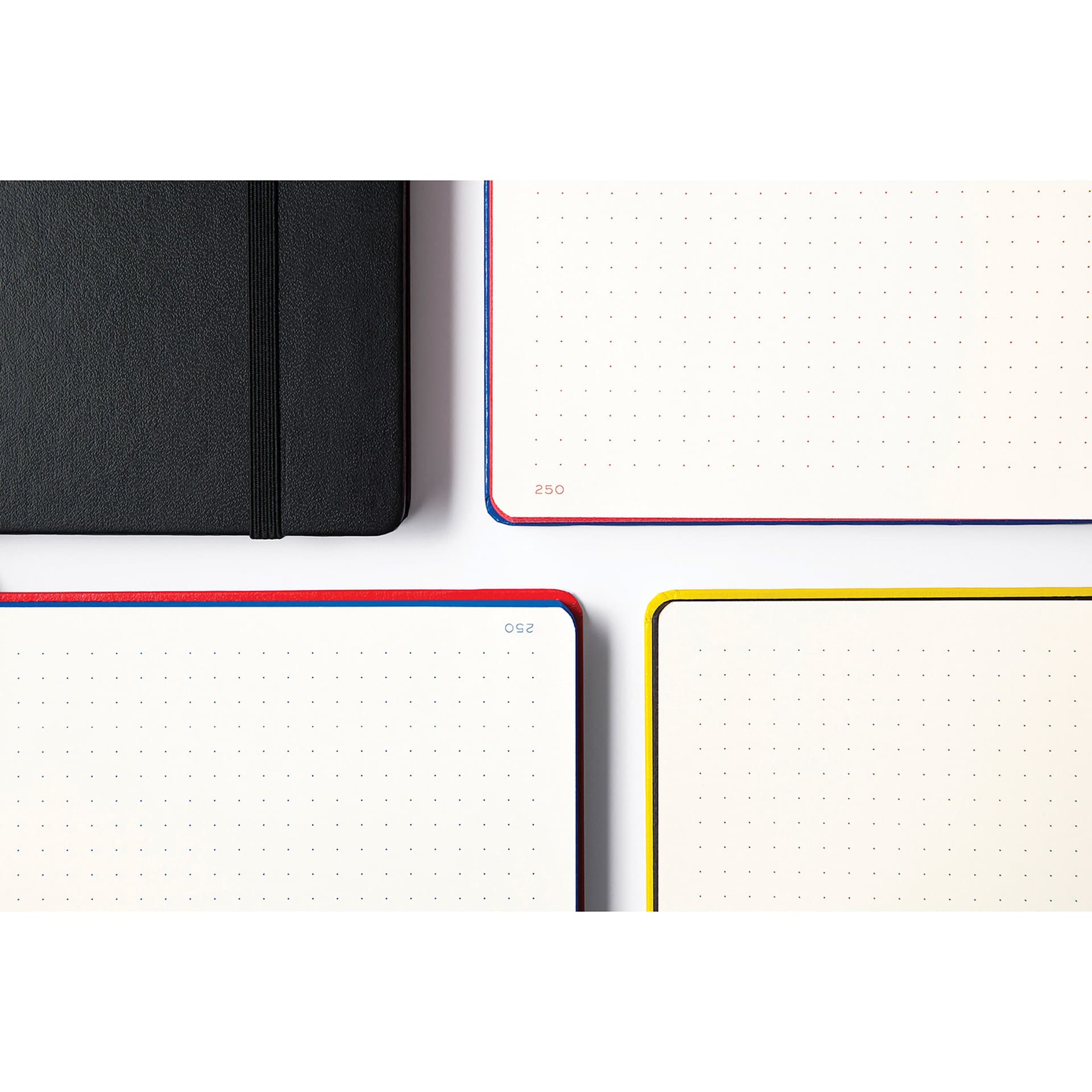 Leuchtturm1917 Special Edition Bauhaus Notebooks (close-ups of dotted pages)