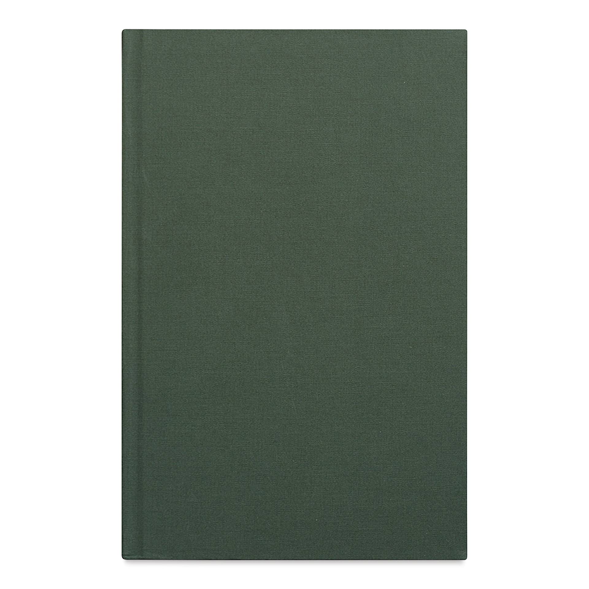 Gry Mattr Essential Linen Dotted Notebook - 5-3/4" x 8-1/2", Forest