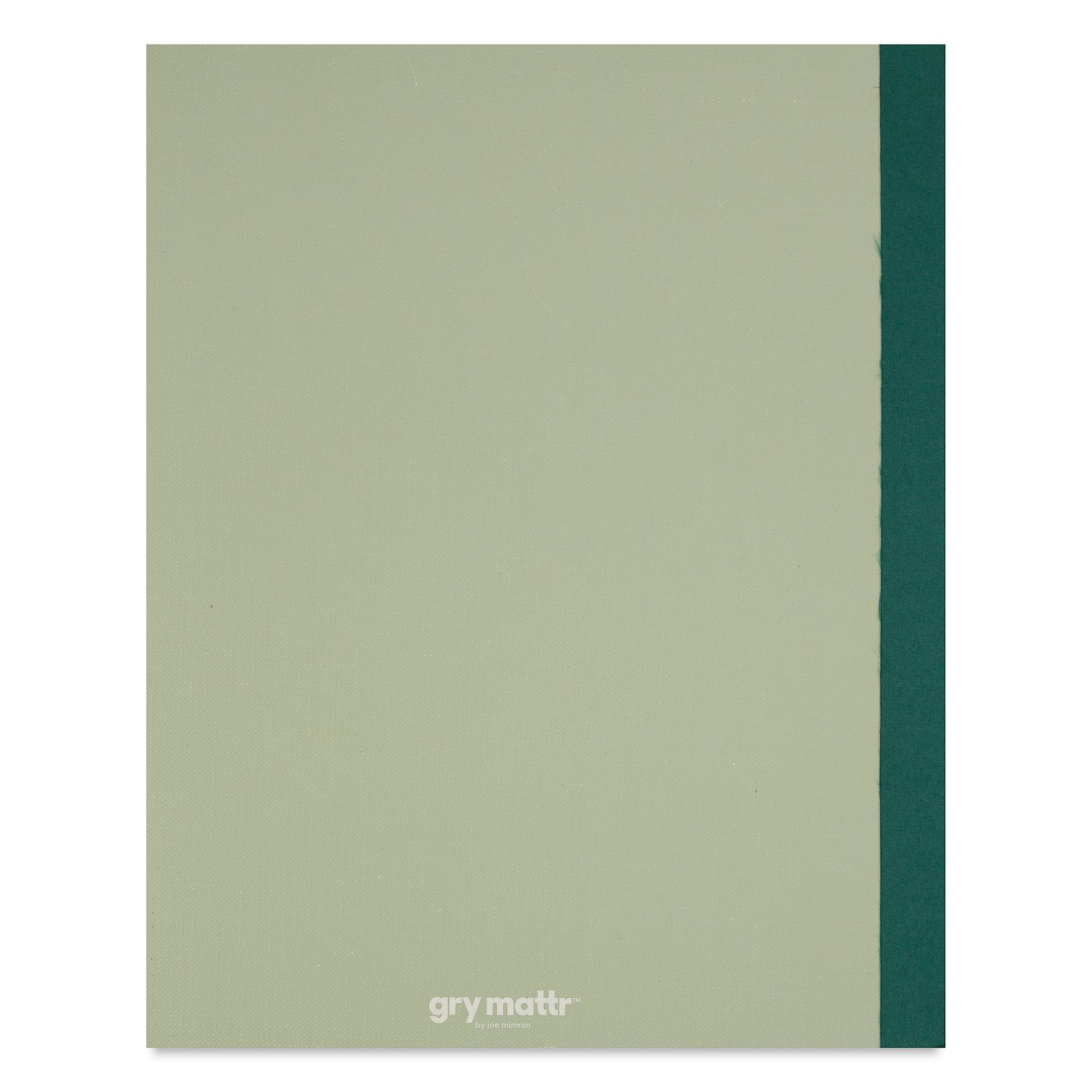 Gry Mattr Essential Sketchbook - Sea Green, 8" x 10", 100 Pages, back cover