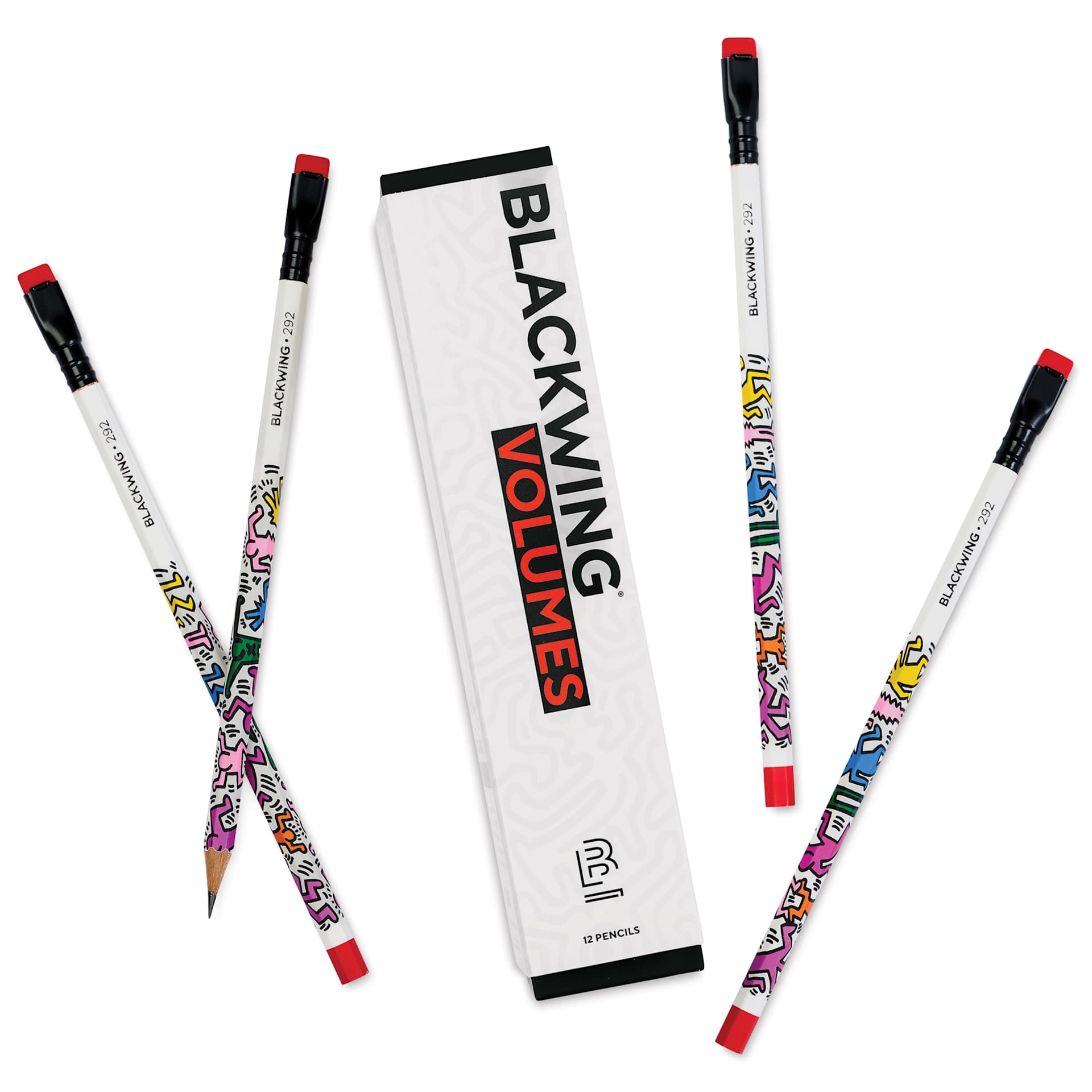 Blackwing x Keith Haring Volumes 292 Pencil Set - Set of 12, four pencils out of packaging
