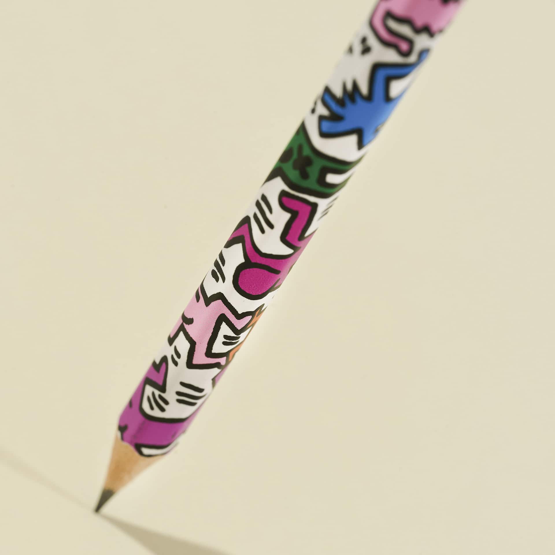 Blackwing x Keith Haring Volumes 292 Pencil Set - Set of 12, close-up of sharpened tip