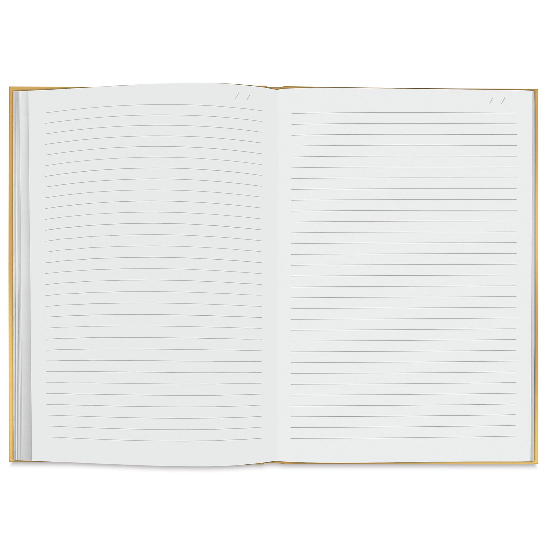 Caran d’Ache Colormat-X Notebook - Yellow, 6" x 8-1/2", open