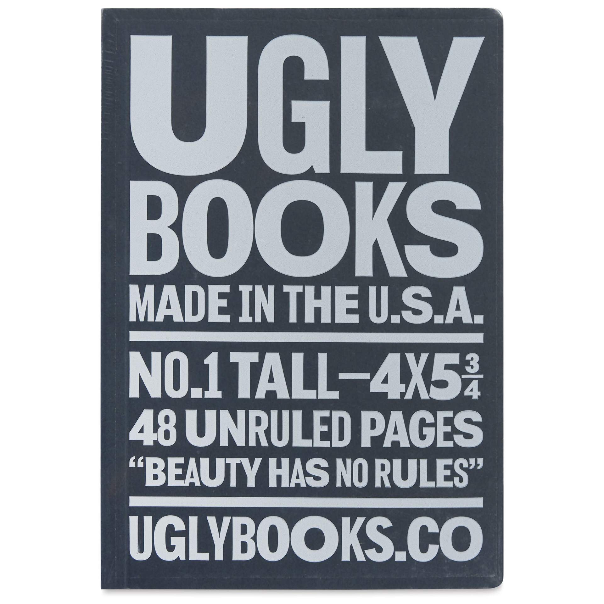 Uglybooks Perfect Bound Notebook - NO.1 Mystery, 5-3/4" x 4", 135 gsm, Pkg of 3, front of package